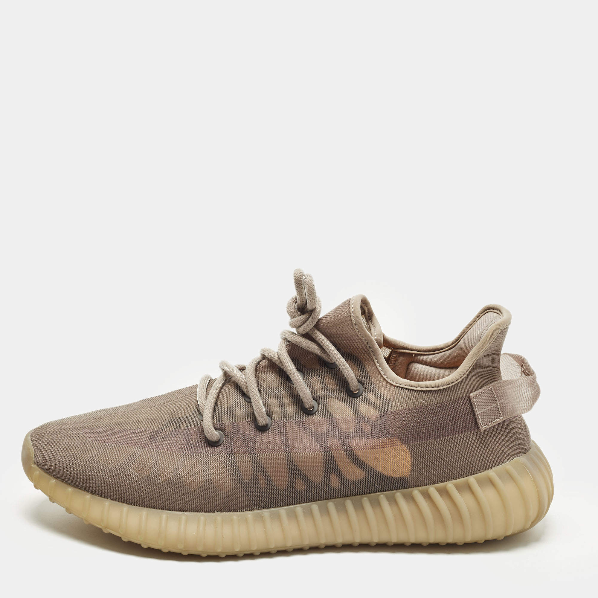 مملوكة مسبقًا Yeezy x Adidas Boost 350 V2 Size 46.5 Purple Mesh Mono Mist Low Top Sneakers