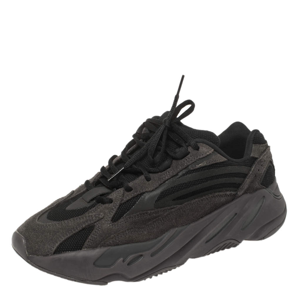 Yeezy x Adidas Black/Grey Suede And Canvas Boost 700 V2 Vanta Sneakers Size  42 2/3 Yeezy x Adidas | TLC