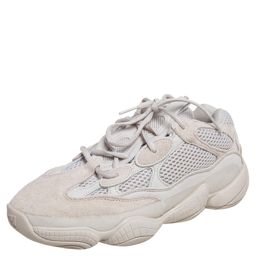 مملوكة مسبقًا Adidas x Yeezy Beige Mesh And Suede 500 Blush Sneakers Size 41 1/3