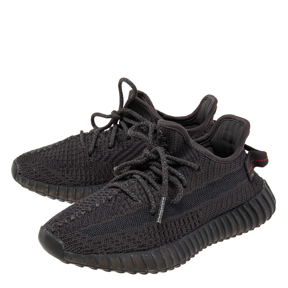 Adidas Yeezy Black Knit Fabric Boost 350 V2 Cinder Reflective