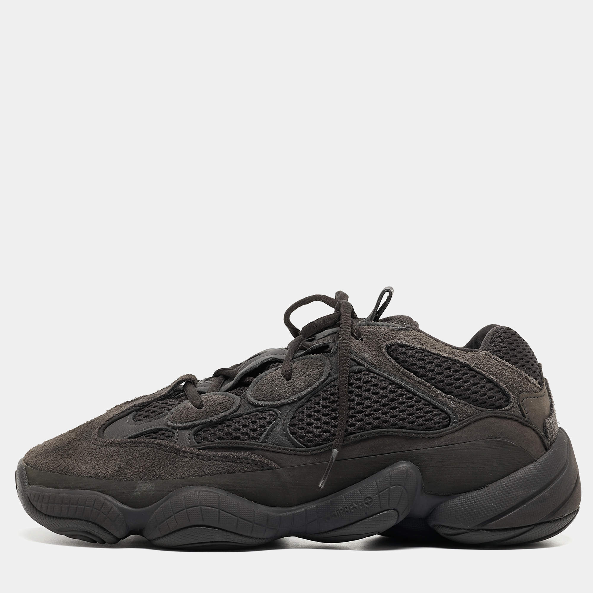 Pre Owned Yeezy x Adidas Two Tone Suede and Mesh Yeezy 500 Utility Sneakers Size 42