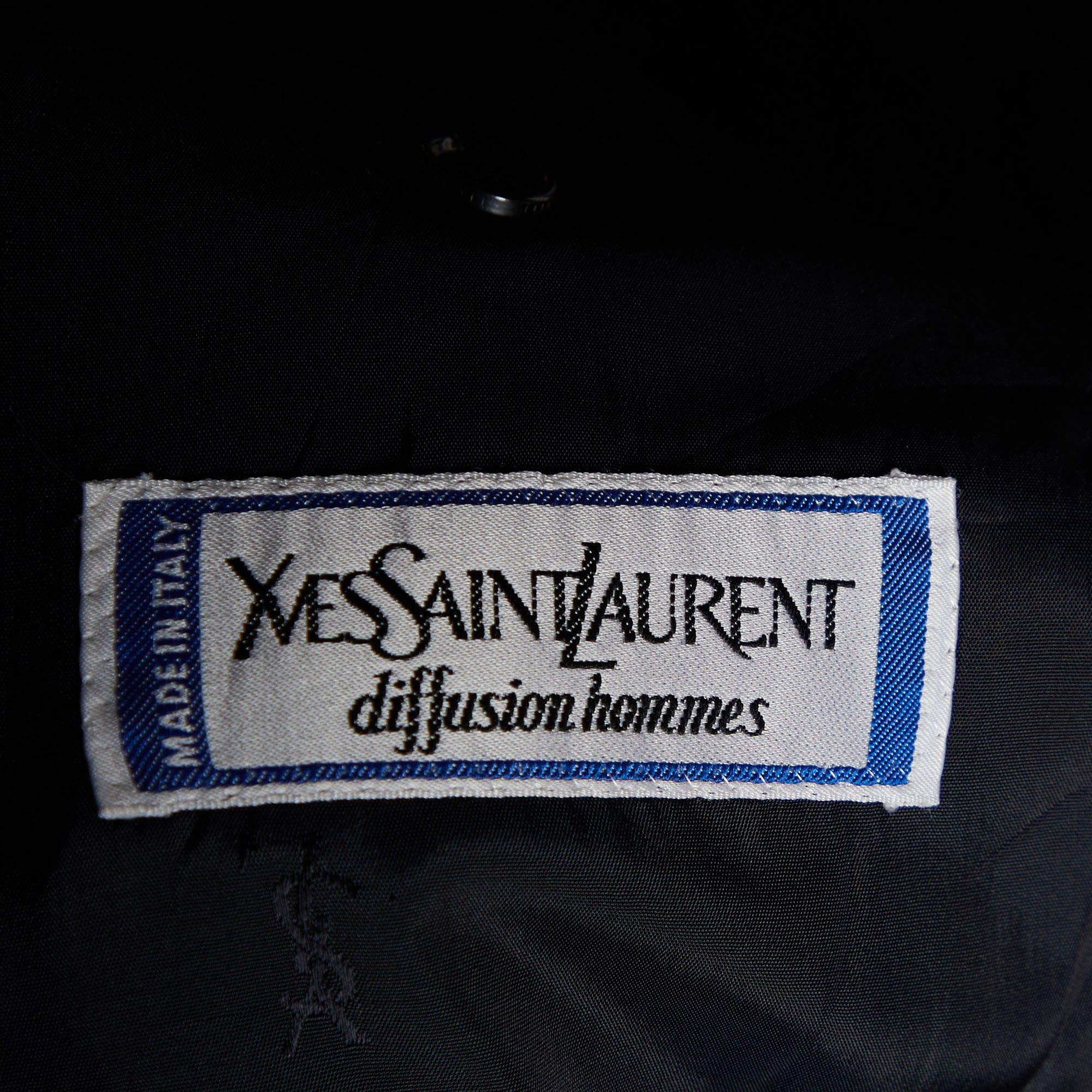 Yves Saint Laurent Homme Vintage Grey Wool Button Front Jacket XXL Yves  Saint Laurent | TLC