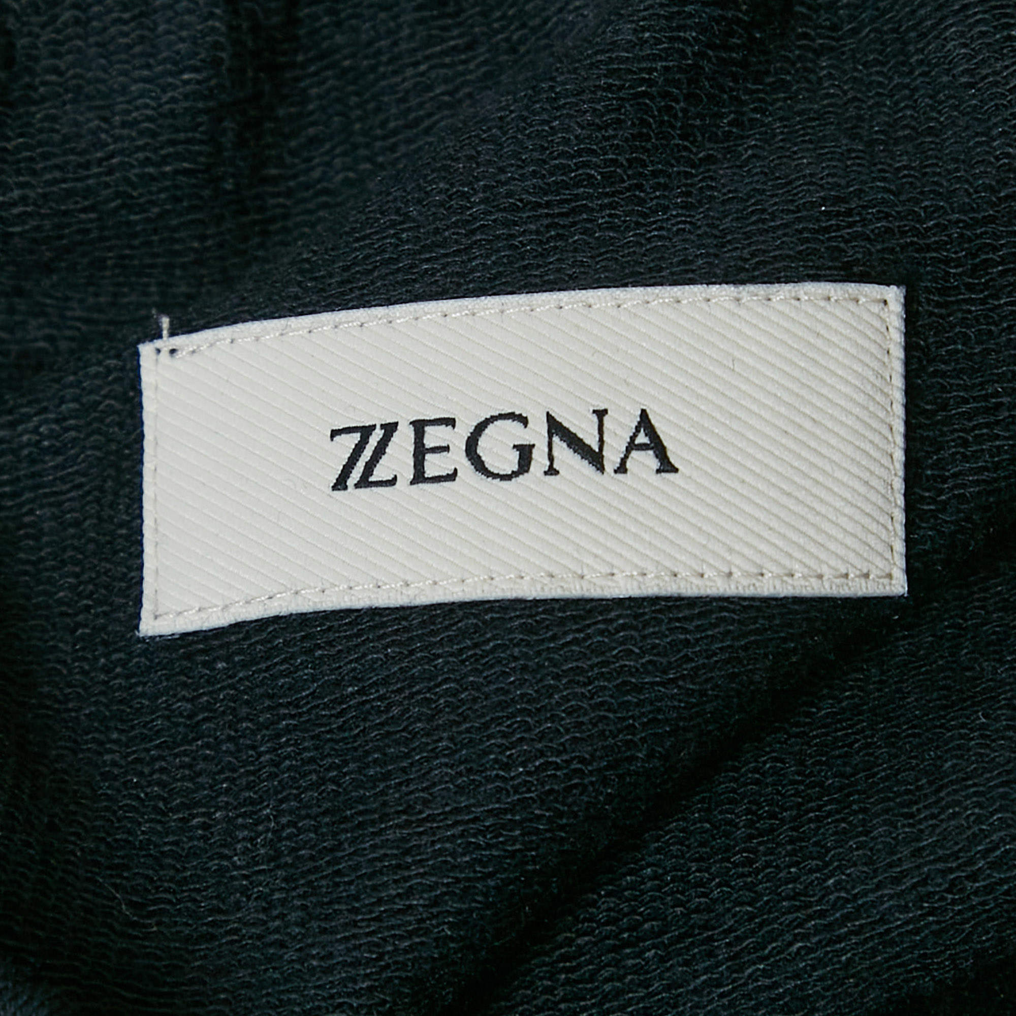 Pre Owned Z Zegna Navy Blue Cotton and Modal Knit Sweatpants XL