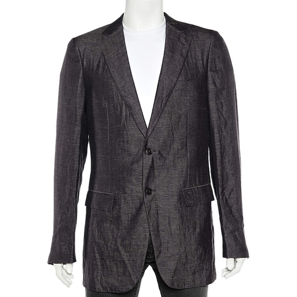  Ermenegildo Zegna Purple Wool Blazer L