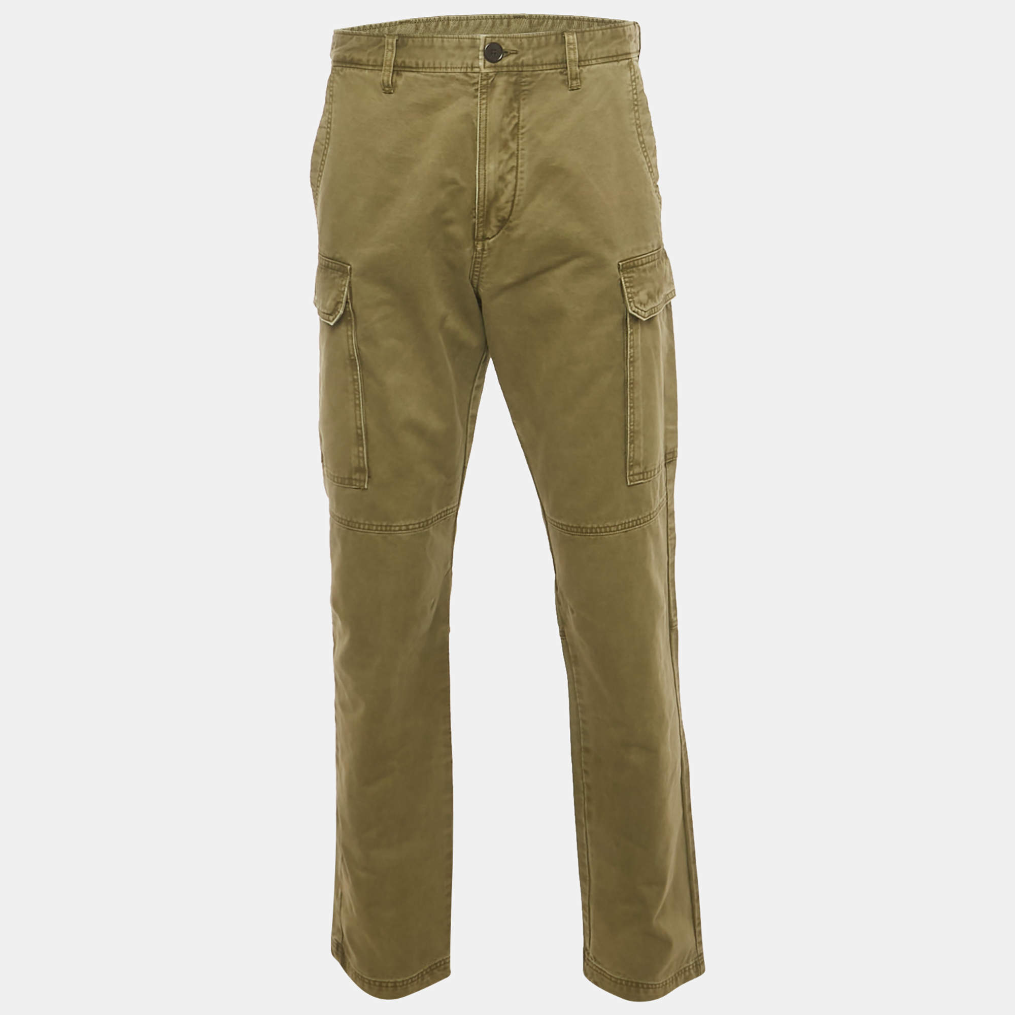Pre Owned Zadig & Voltaire Green Cotton Pargo Cargo Pants L