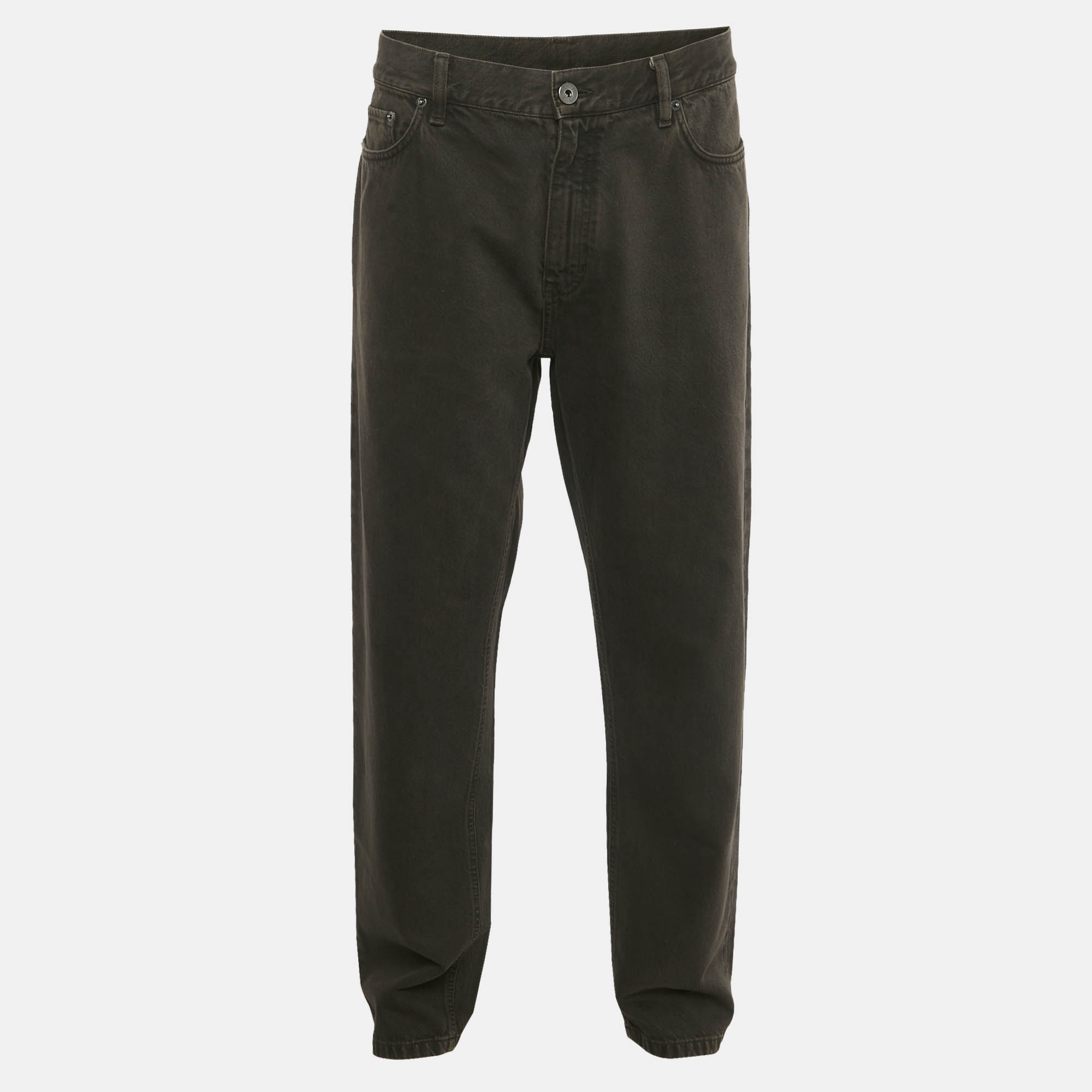 Pre Owned Zegna Brown Denim Classic Fit Jeans XXL/Waist 38"