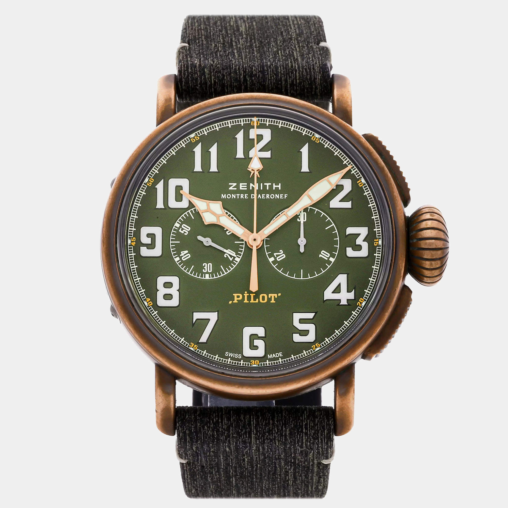Zenith Pilot Type 20 Chronograph 29.2430.4069/63.I001 Automatic Men's Wristwatch 