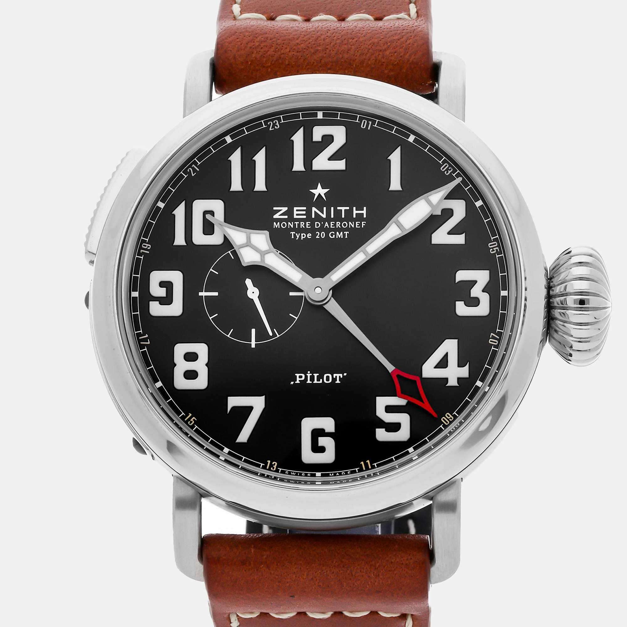 Pre-Owned Zenith Pilot Type 20 GMT 03.2430.693/21.C723 48 mm