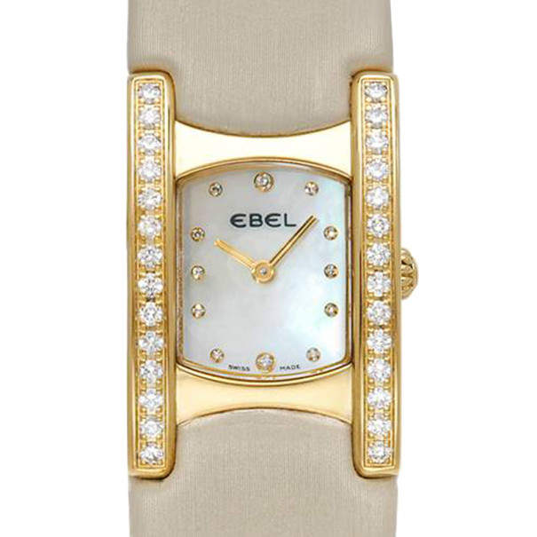 Ebel Swiss Quartz Movement Diamond 18K Gold Watch