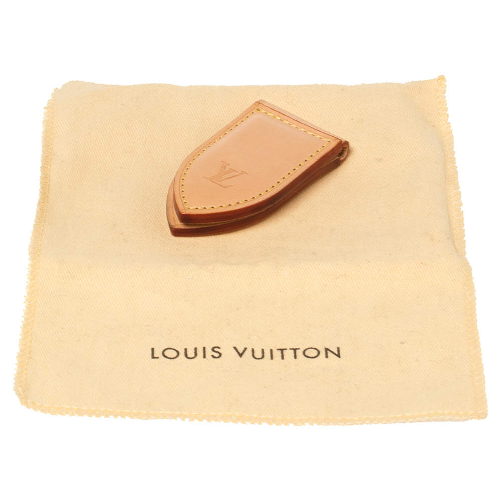Louis Vuitton Beige Vachetta Leather Money Clip Louis Vuitton