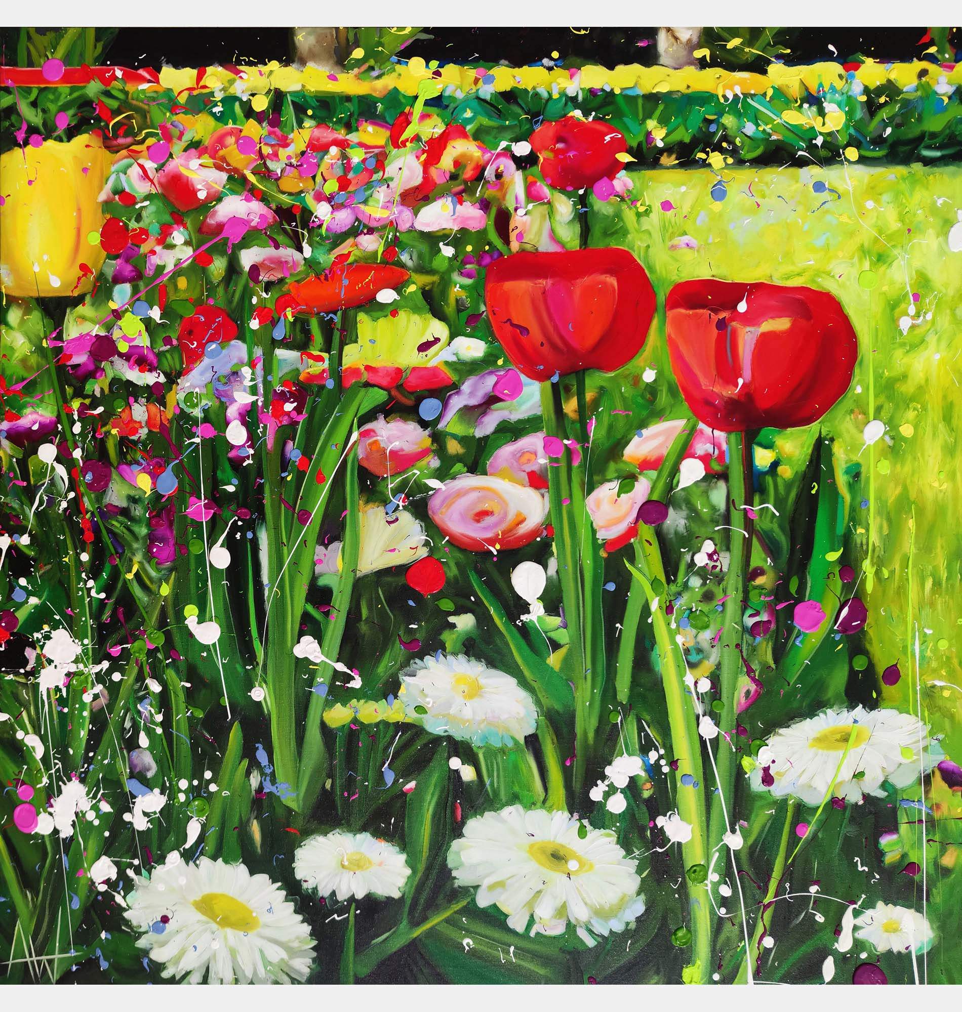 Tulips By Angie Wright, Portugal,2024 (120 X 120)