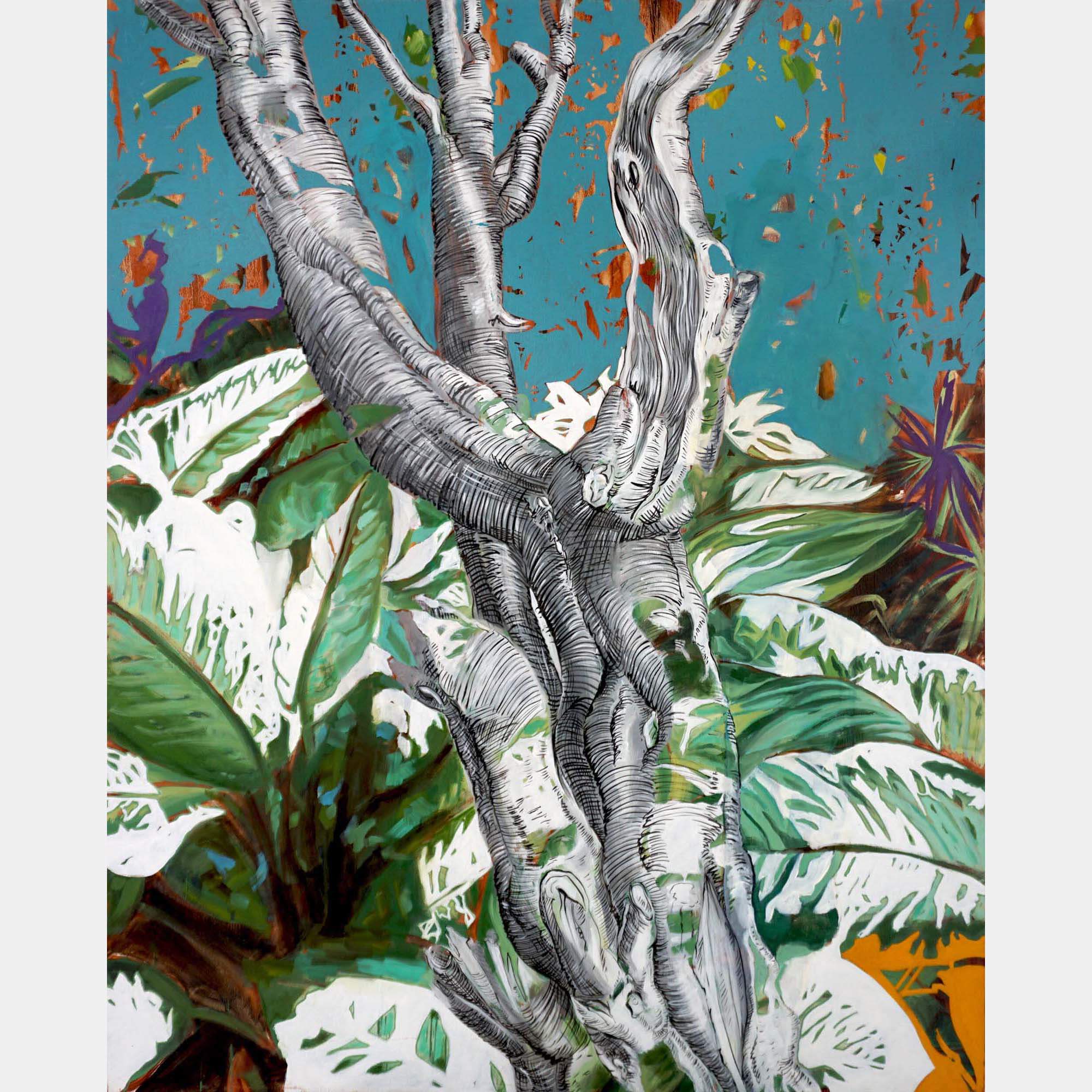 Singaporean Garden By Anne Brenner, France,2023 (162 X 130)