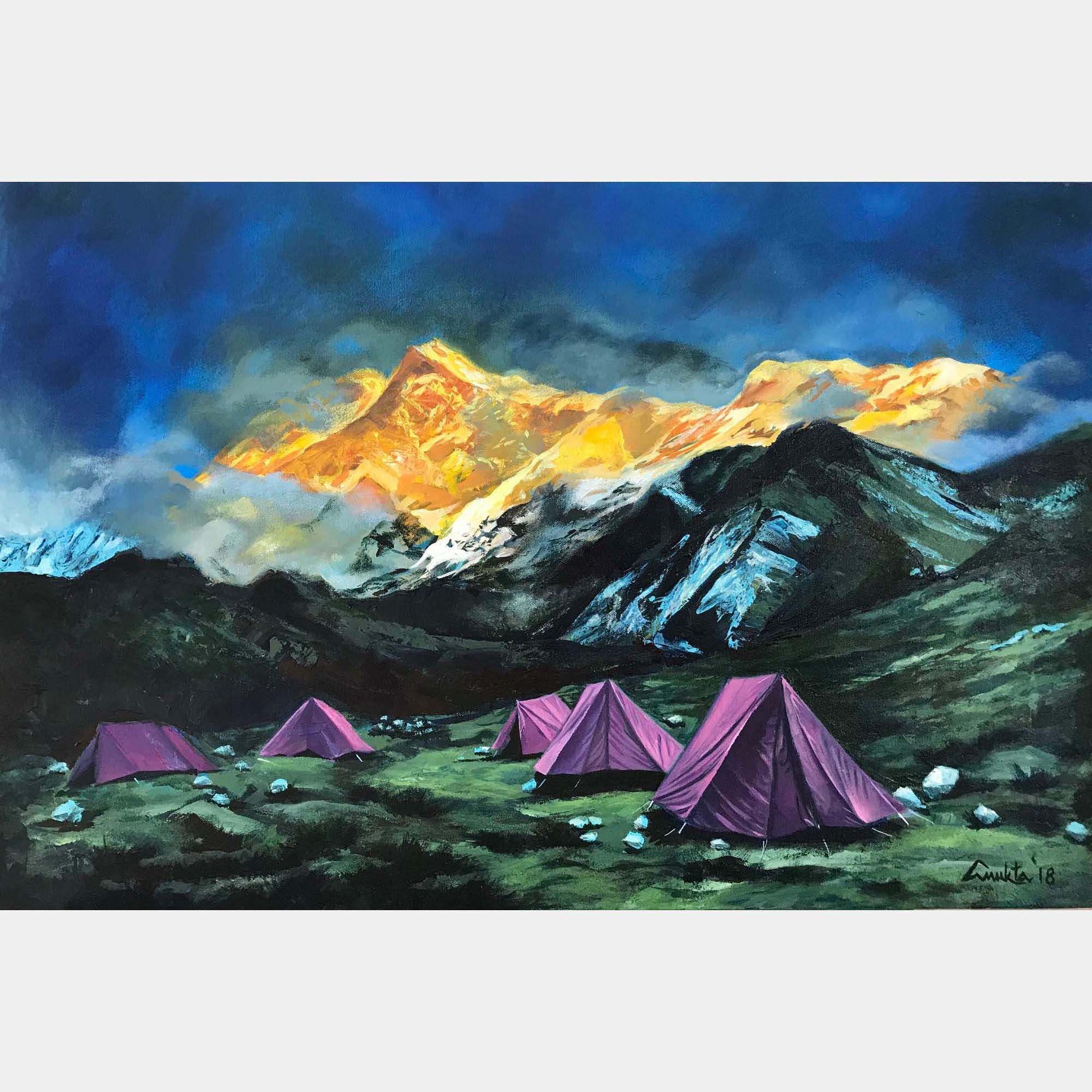 Heaven On Earth By Anukta Mukherjee Ghosh, India,2018 (50.8 X 76.2)