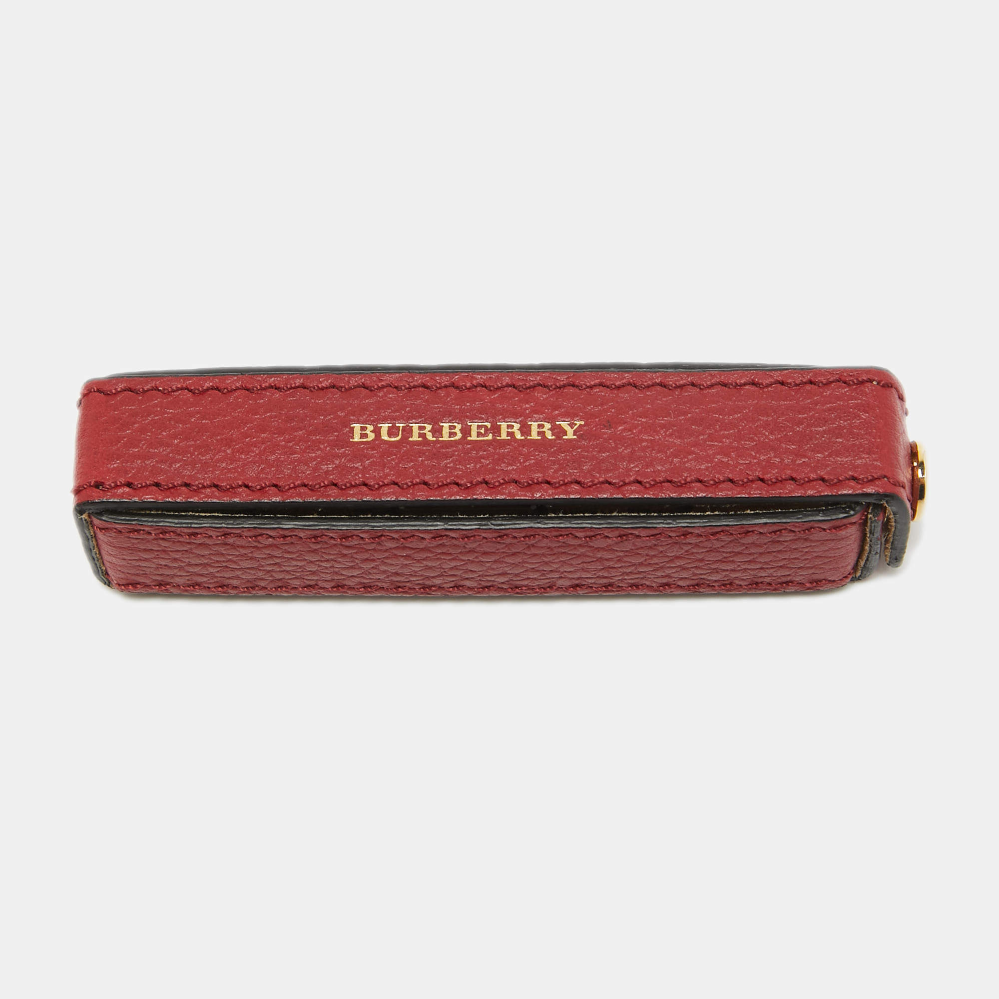 Burberry Red Leather Case & Dice Set