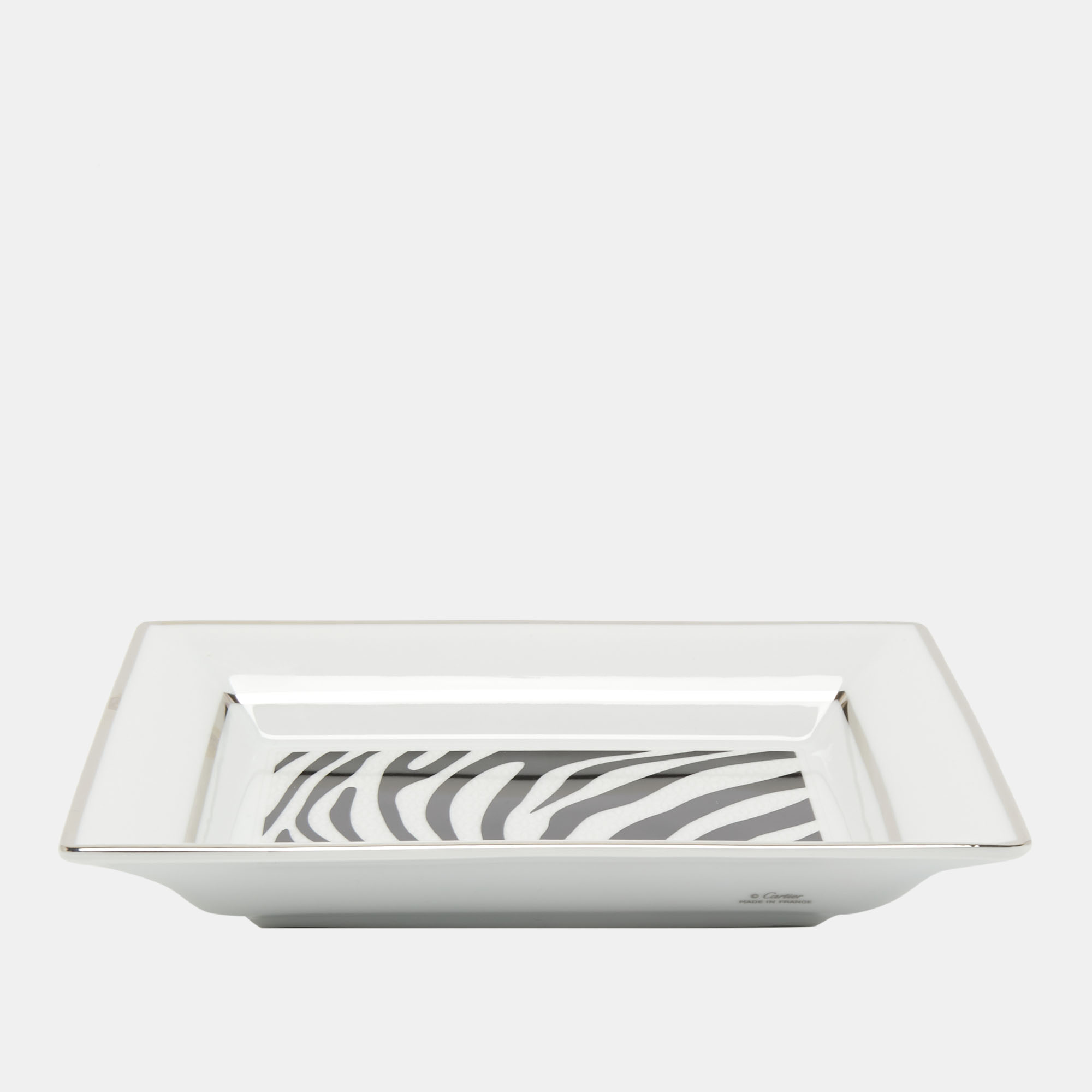 Cartier Porcelain Zebra Trinket Tray