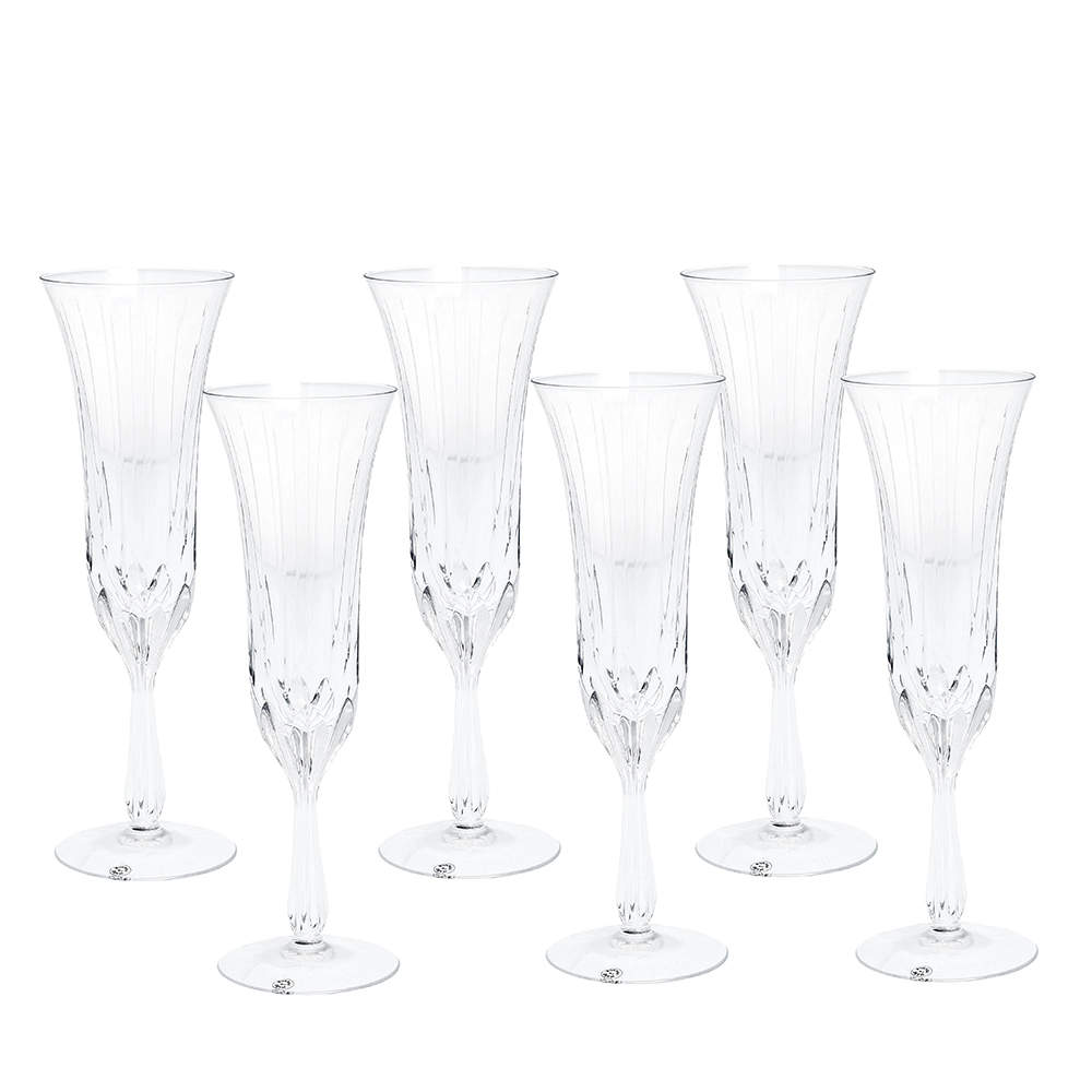 Cartier La Maison Du Prince Champagne Flute Glass Set