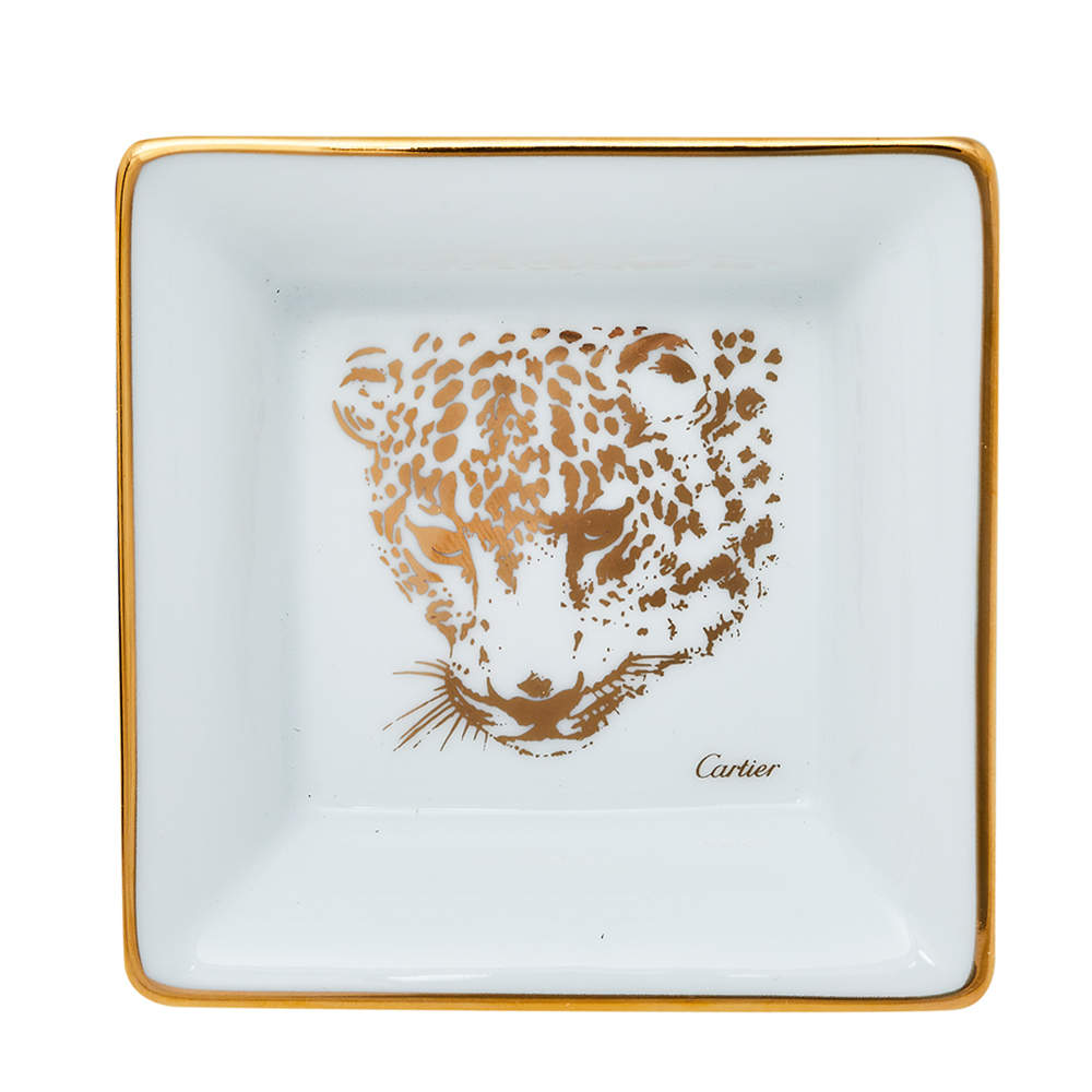 Cartier Porcelain Mini Panthere de Cartier Trinket Tray