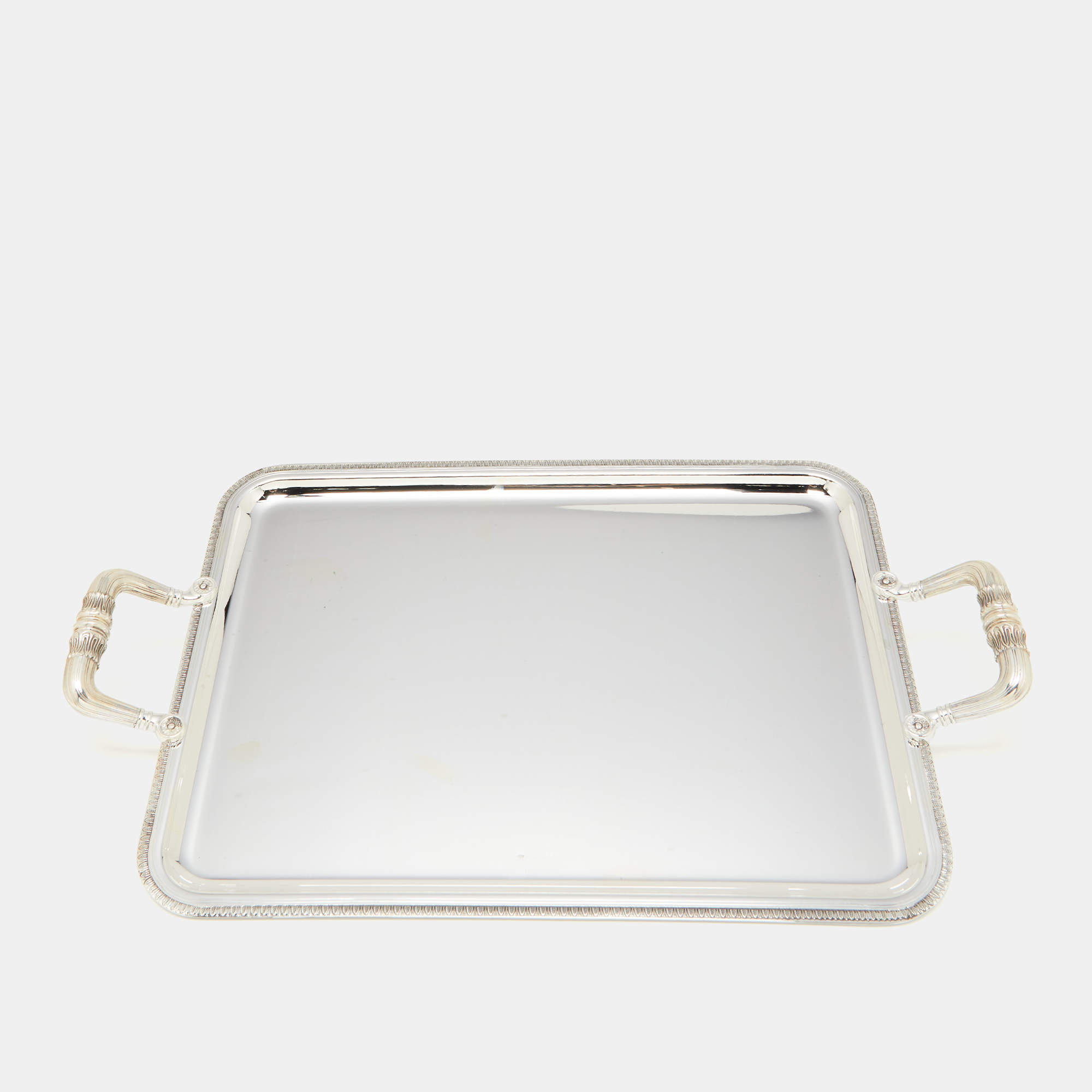 Christofle Malmaison Silver Plated Rectangular Tray