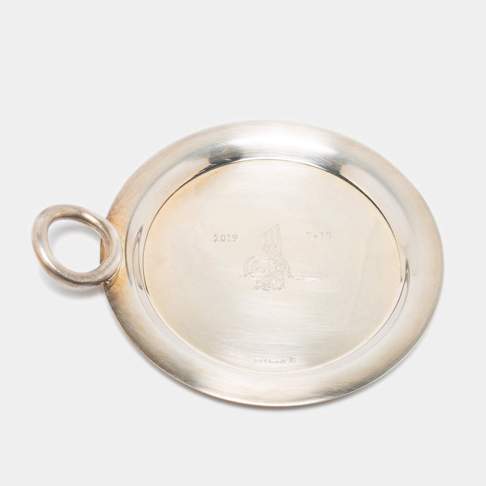 Pre Owned Christofle Vertigo Silver Plated Metal Wine Coaster