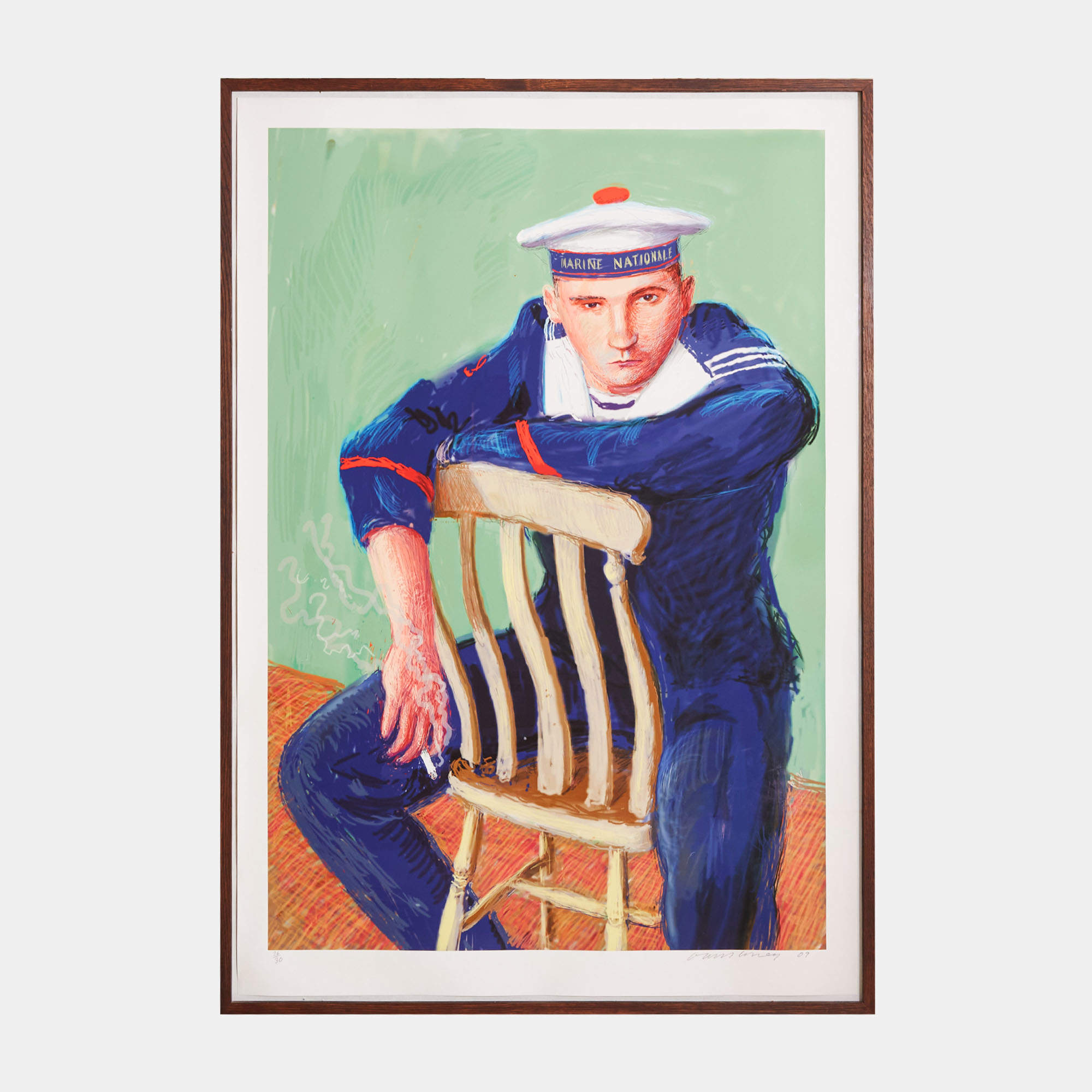 Matelot Kevin Druez 2, by David Hockney, US, 2009 (152.5 x 104)
