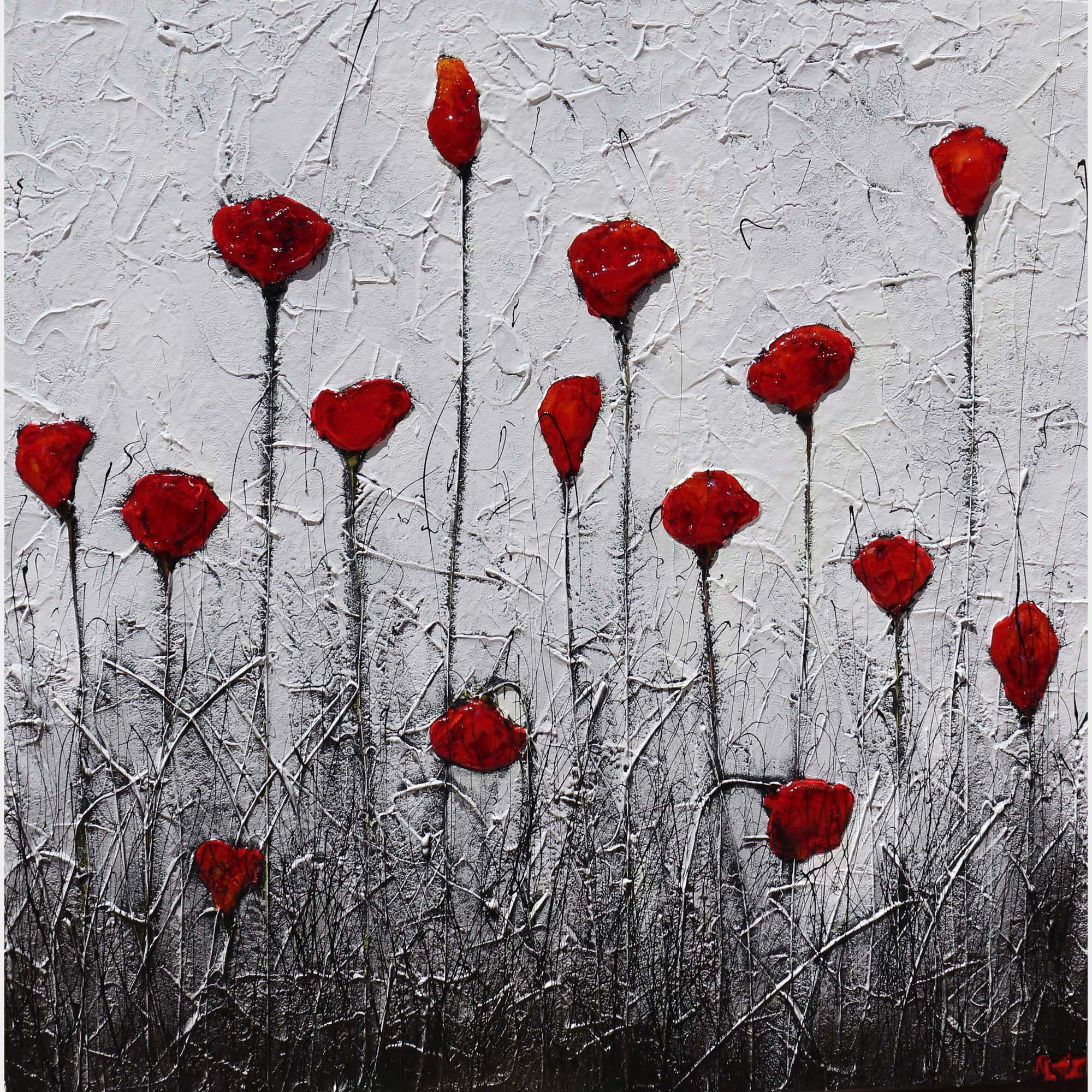 Battiti Di Cuore Ii By Donatella Marraoni, Italy,2024 (100 X 100)