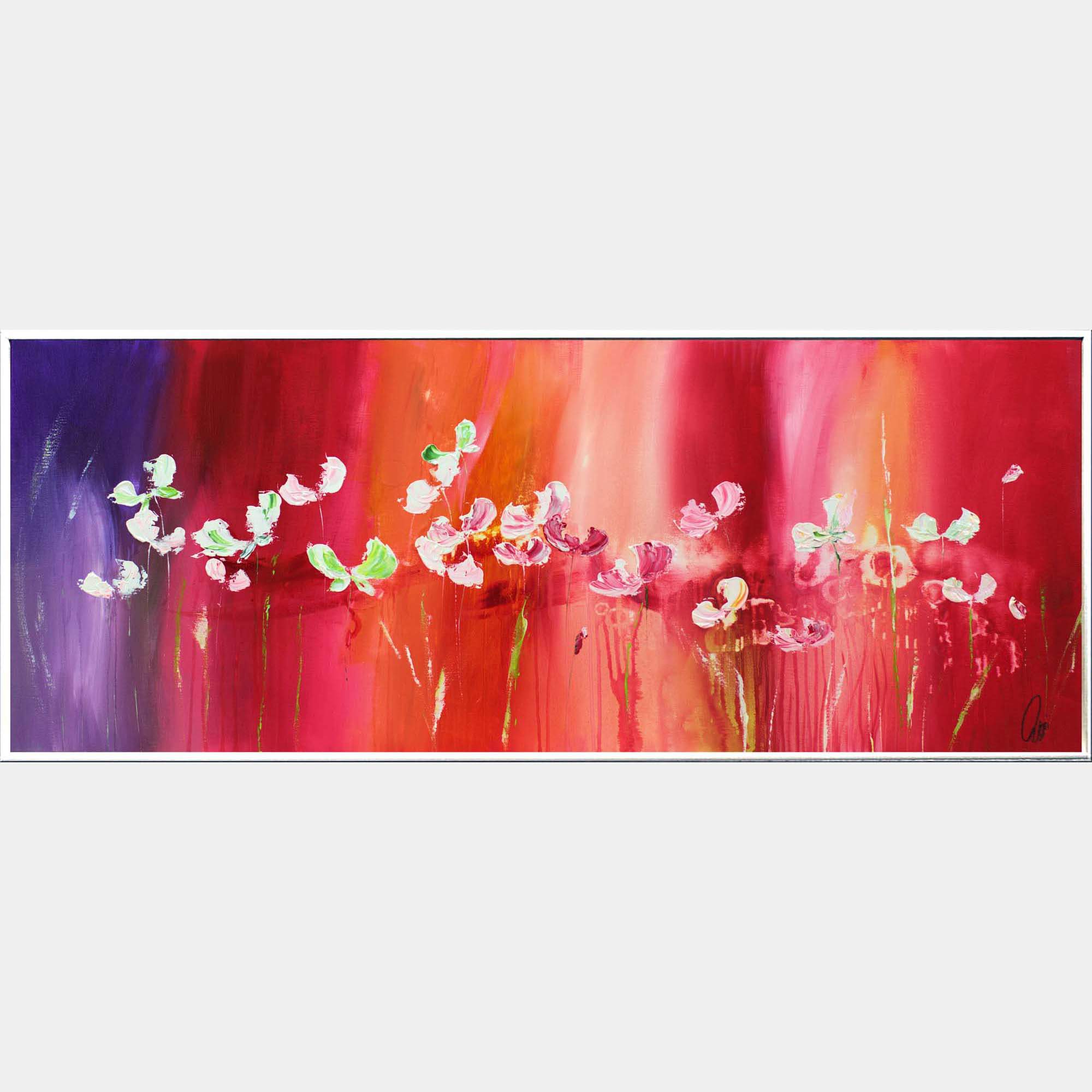 Vibrant Floral Melody By Edelgard Schroer, Germany,2024 (53 X 133)