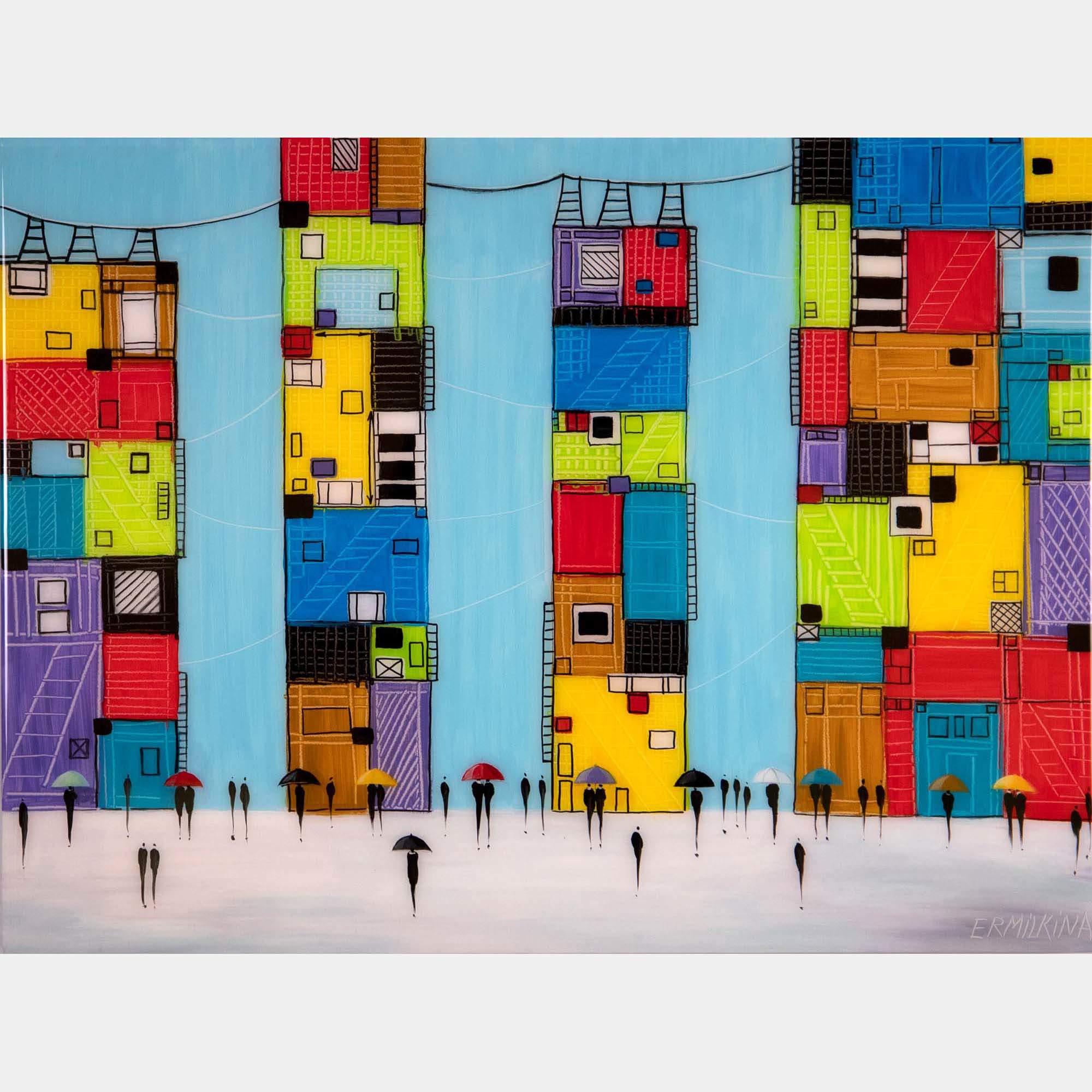 NY Umbrellas By Ekaterina Ermilkina, United States,2019 (45.72 X 60.96)