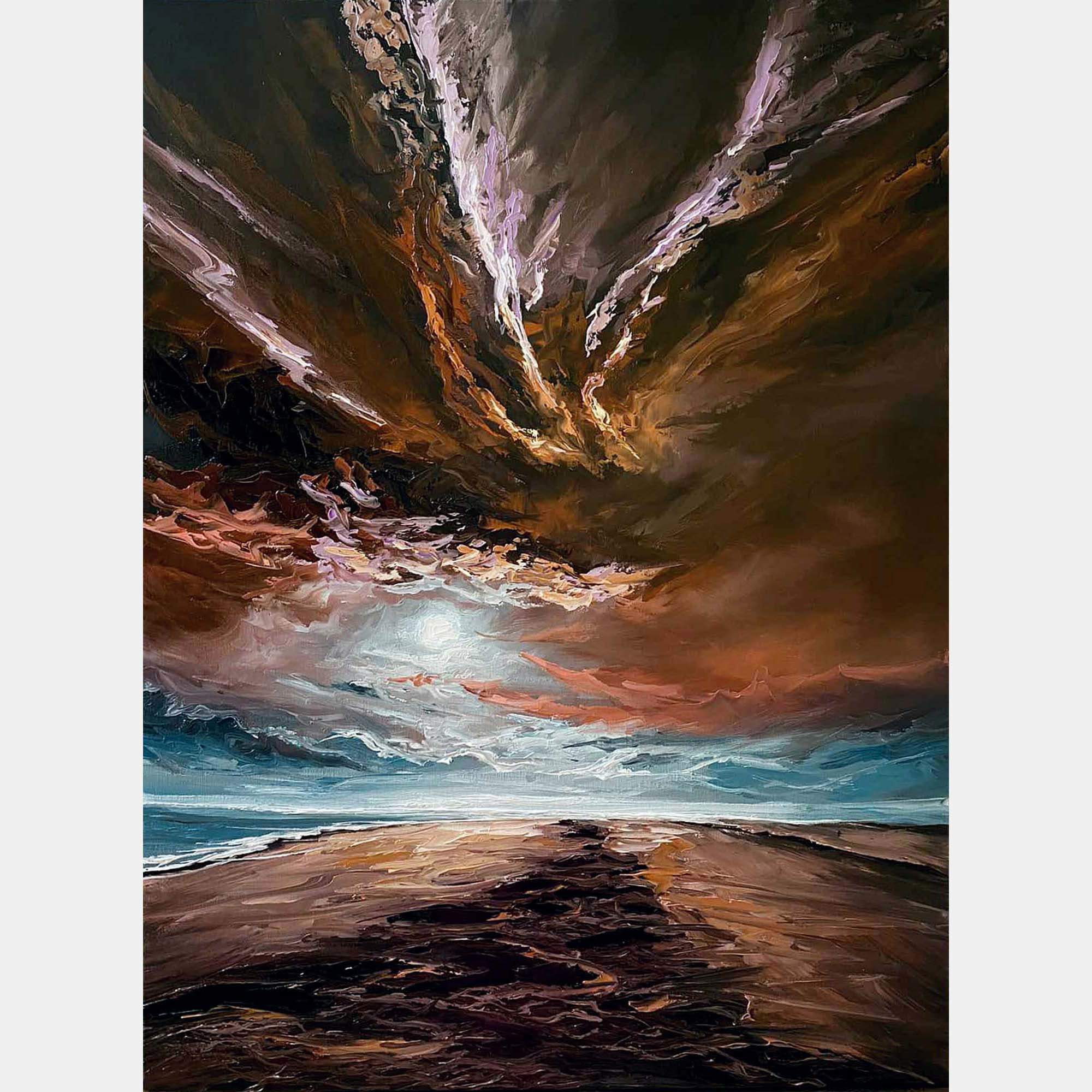 Mystery Sunset By Elena Dmitrenko, United States,2021 (60 X 45)
