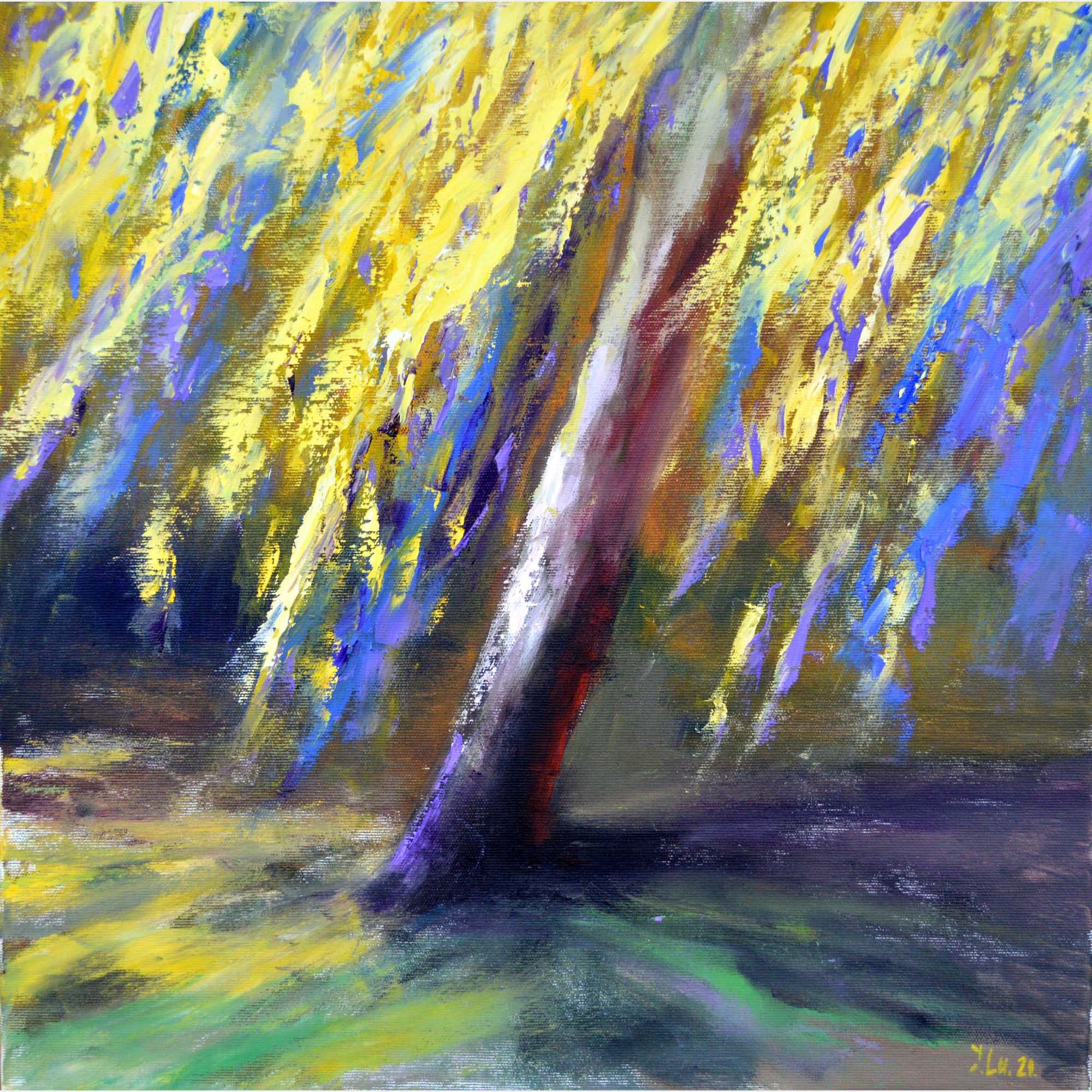 Golden Tree By Elena Lukina, Latvia,2021 (50 X 50)