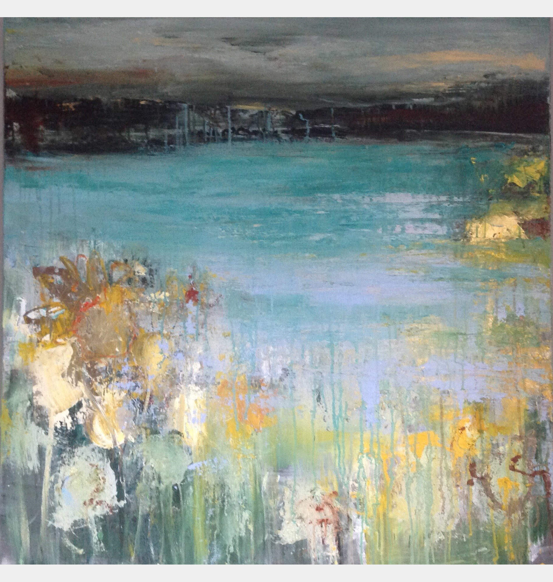 Green Lake By Hennie Van De Lande, Netherlands,2022 (100 X 100)