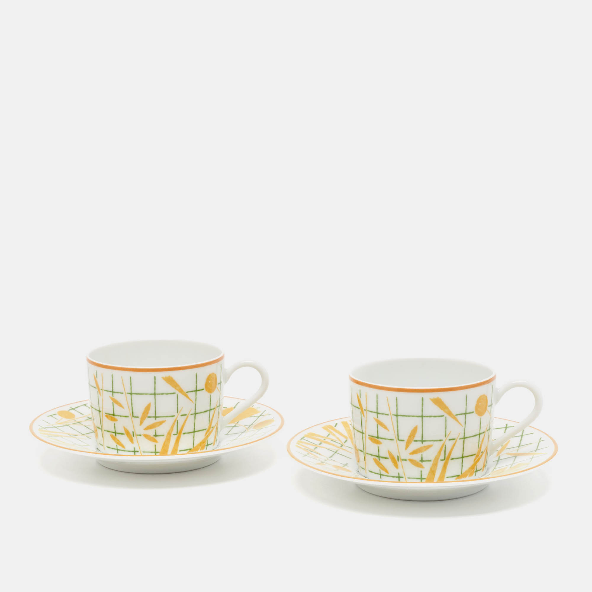 Hermès A Walk in the Garden Tea Cup and Saucer Set