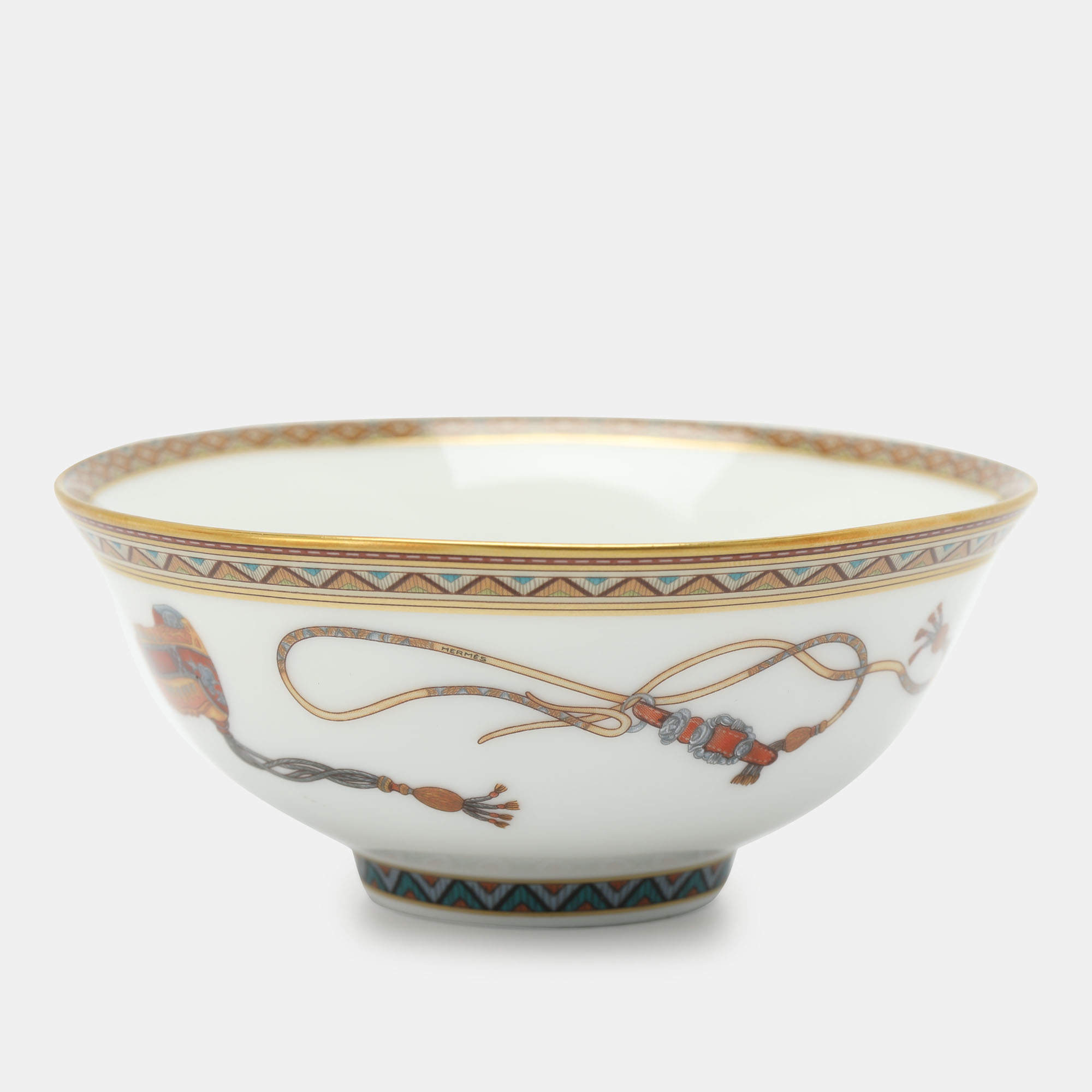 Pre Owned Hermès Porcelain Cheval d'Orient Rice Bowl