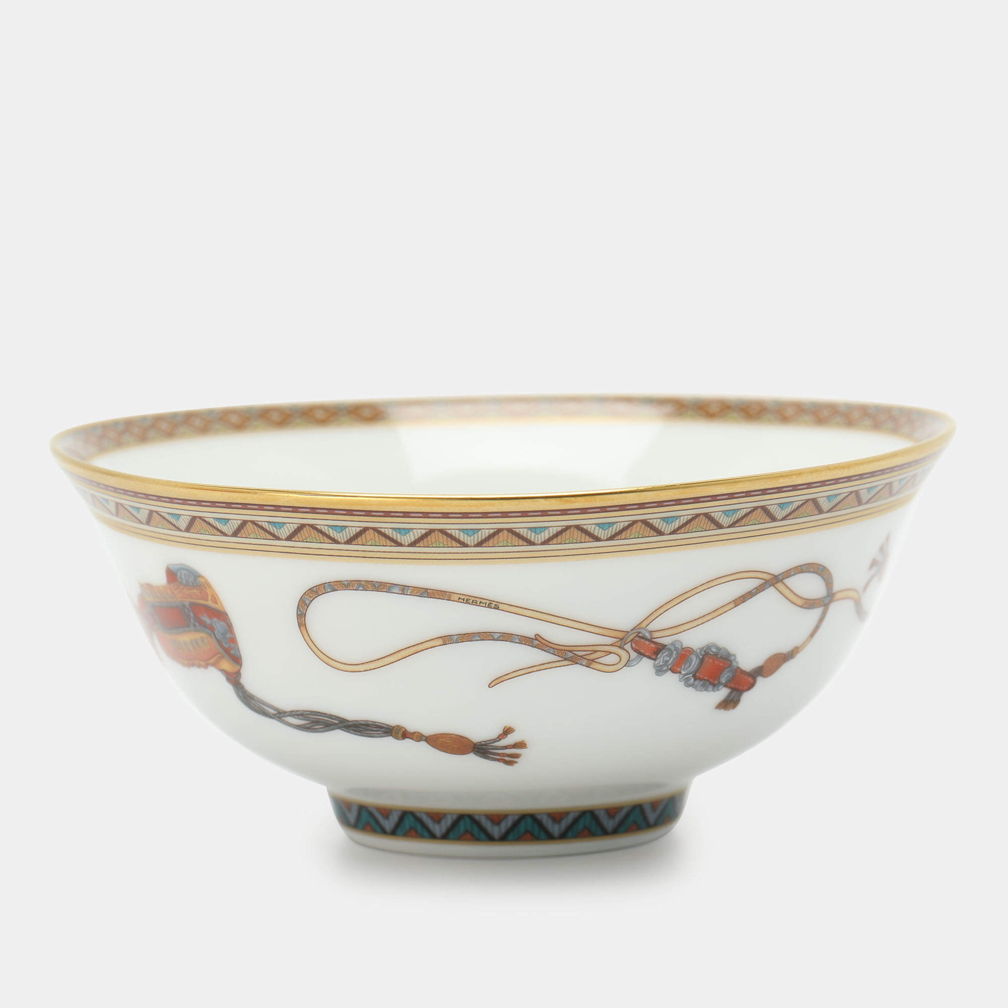 Pre Owned Hermès Porcelain Cheval d'Orient Rice Bowl