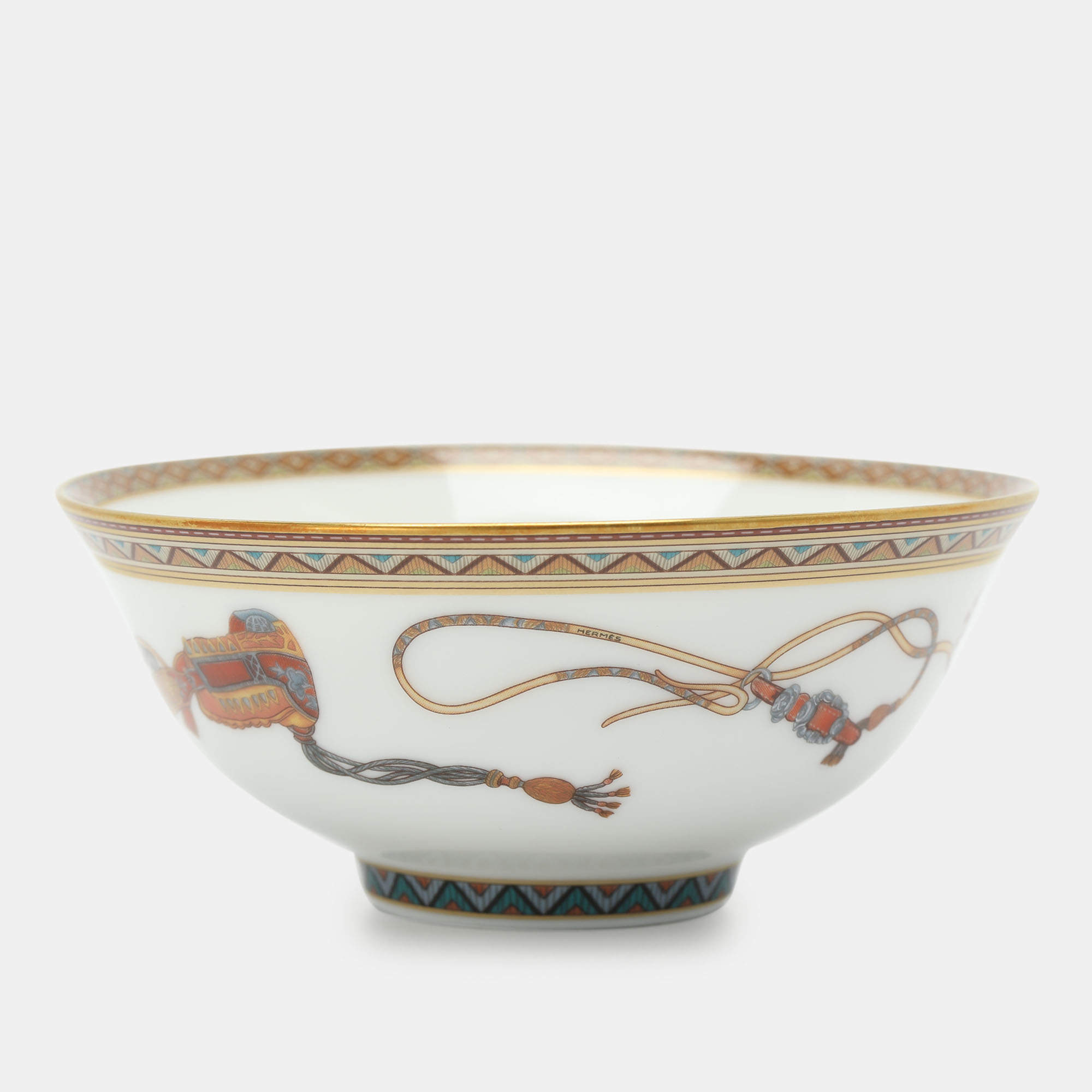 Pre Owned Hermès Porcelain Cheval d'Orient Rice Bowl