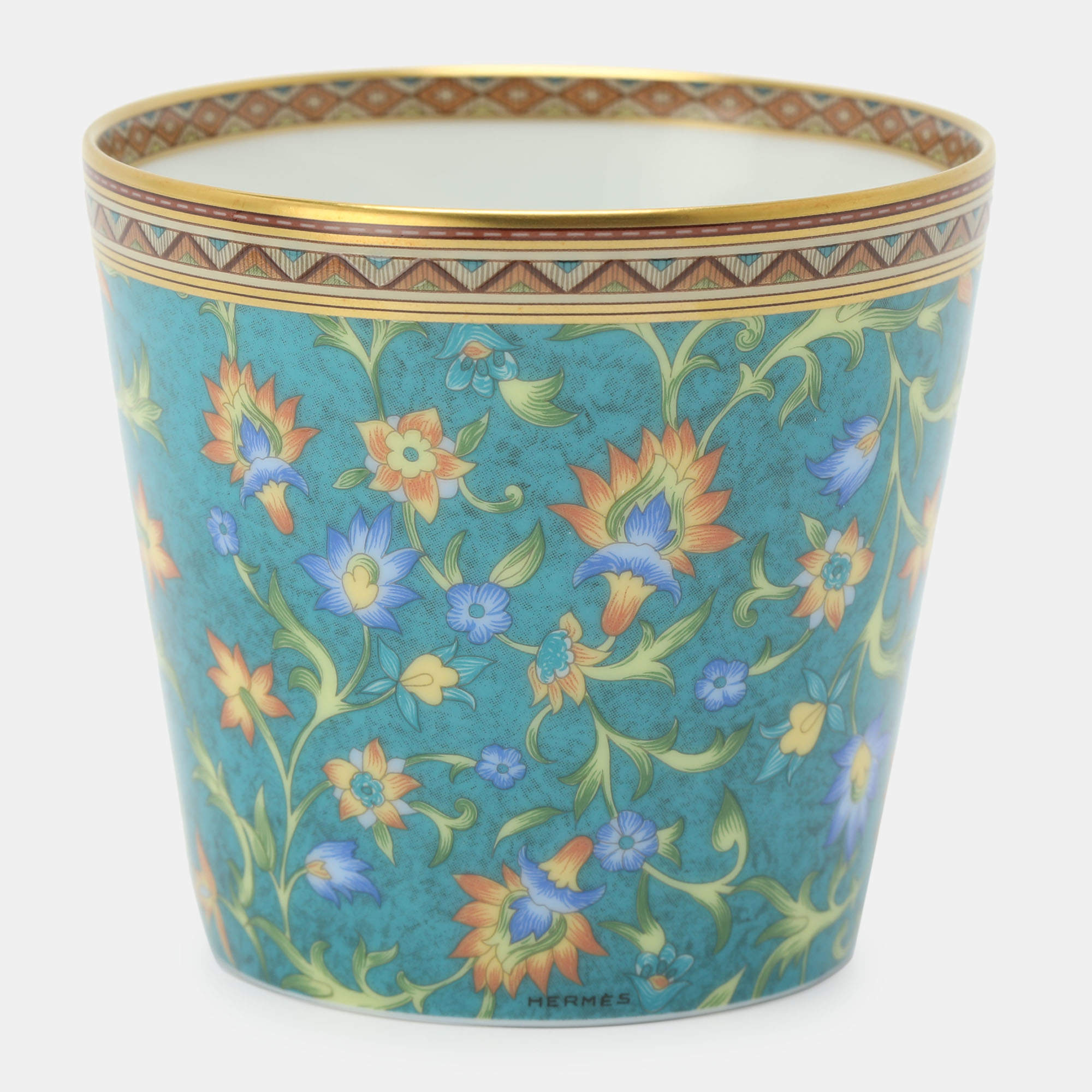 Pre Owned Hermès Porcelain Celestial Blue Cheval d'Orient Tumbler
