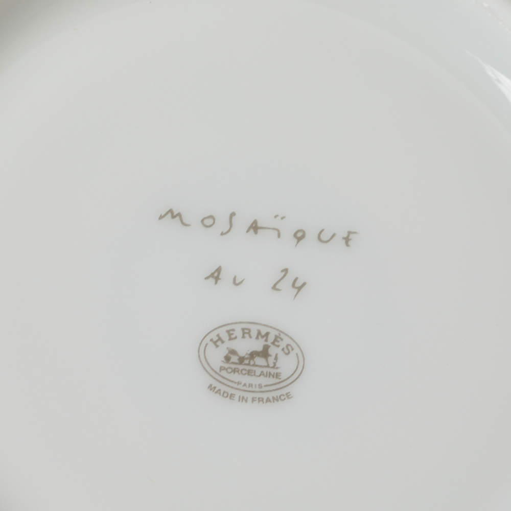 Shop HERMES Mosaique au 24 2020-21FW Mosaique Au 24 Platinum Tea Cup And  Saucer (P035016P , P026016P) by ksgarden