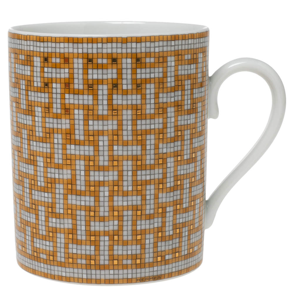 Pre Owned Hermès Gold Mosaïque au 24 Mug