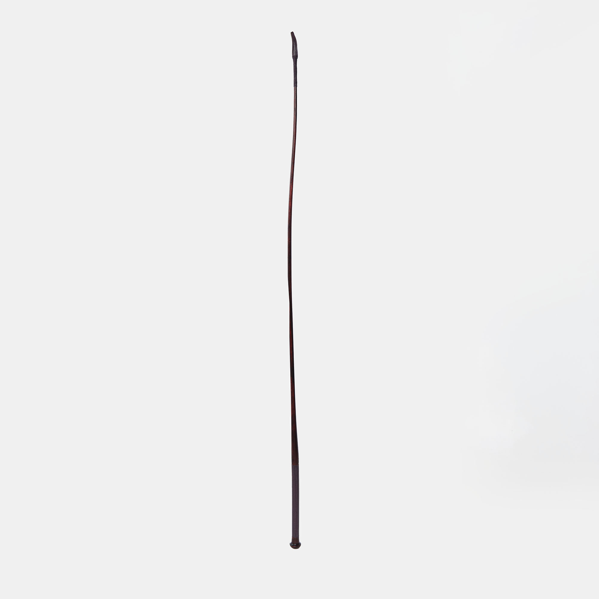 Hermes Iris Chevre Leather And Hackberry Wood Kelly Caleche Dressage Stick