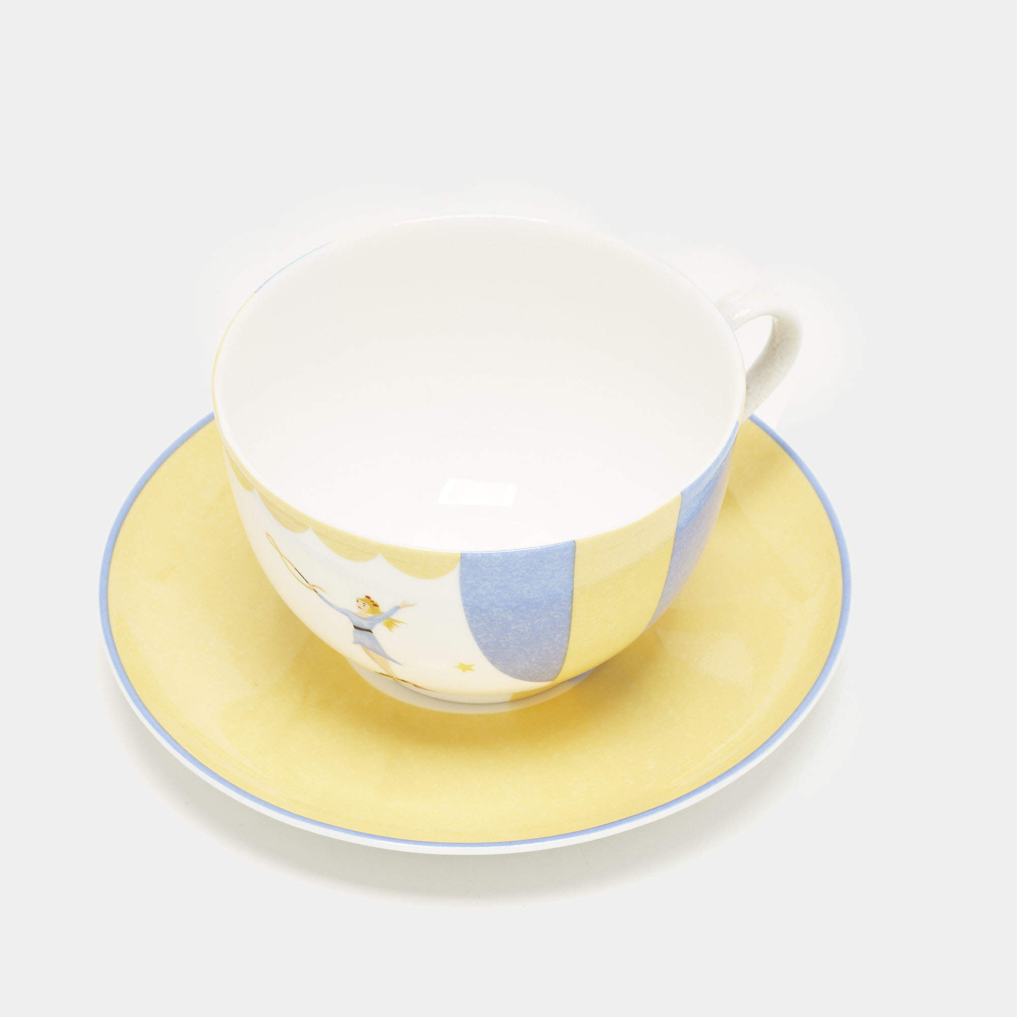 Pre Owned Hermès Le Cabriole Circus Morning Cup and Saucer Set