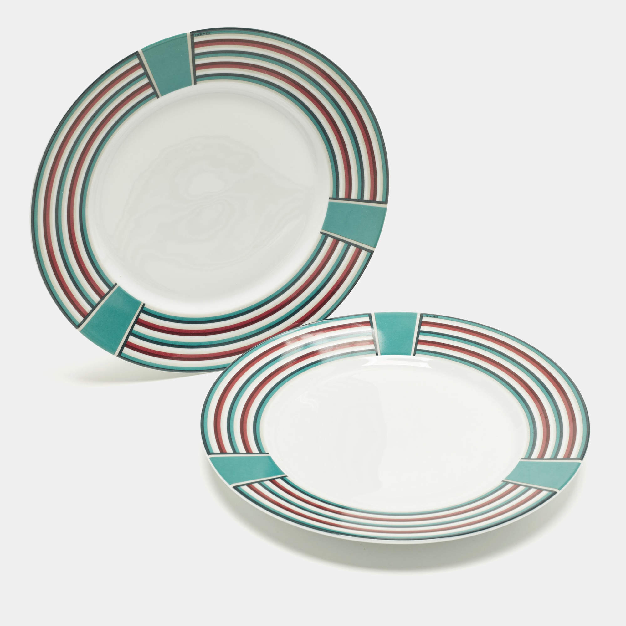 مملوكة مسبقًا Hermès Attelage Or Plates Set of 2