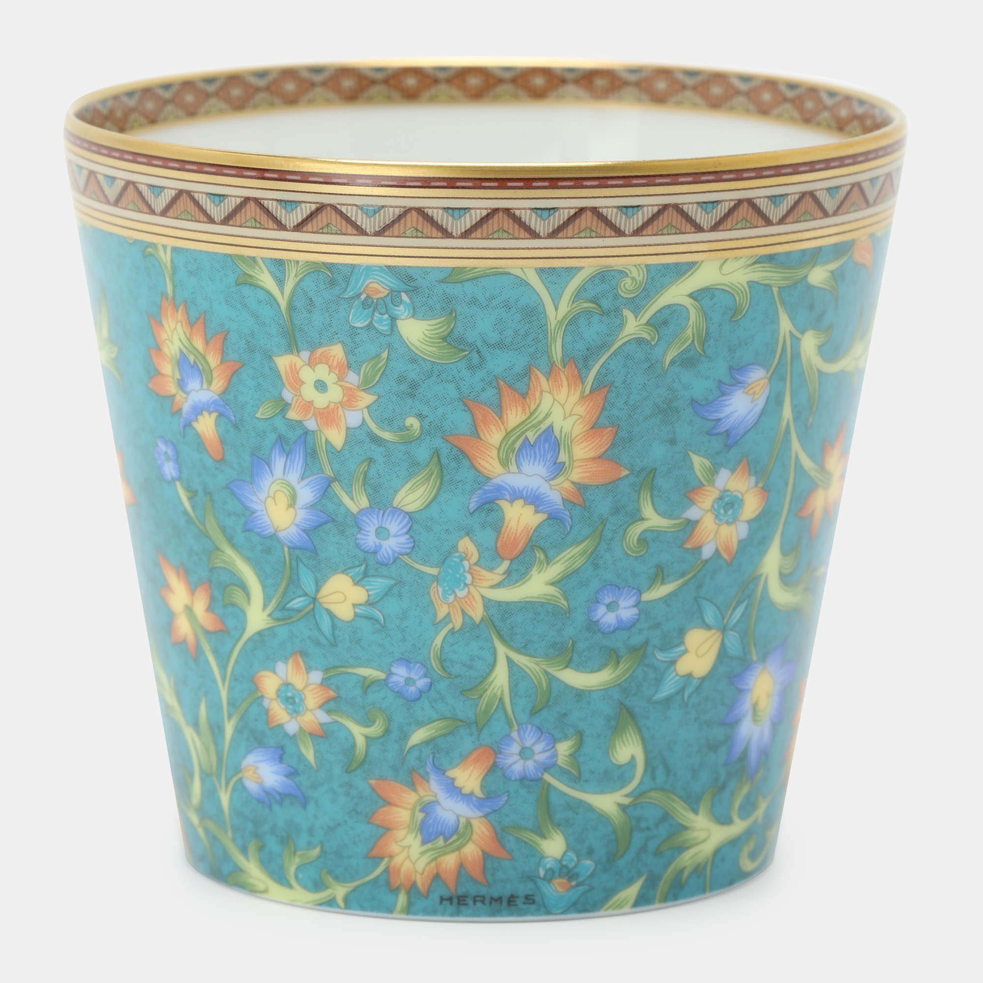 Pre Owned Hermès Porcelain Celestial Blue Cheval d'Orient Tumbler