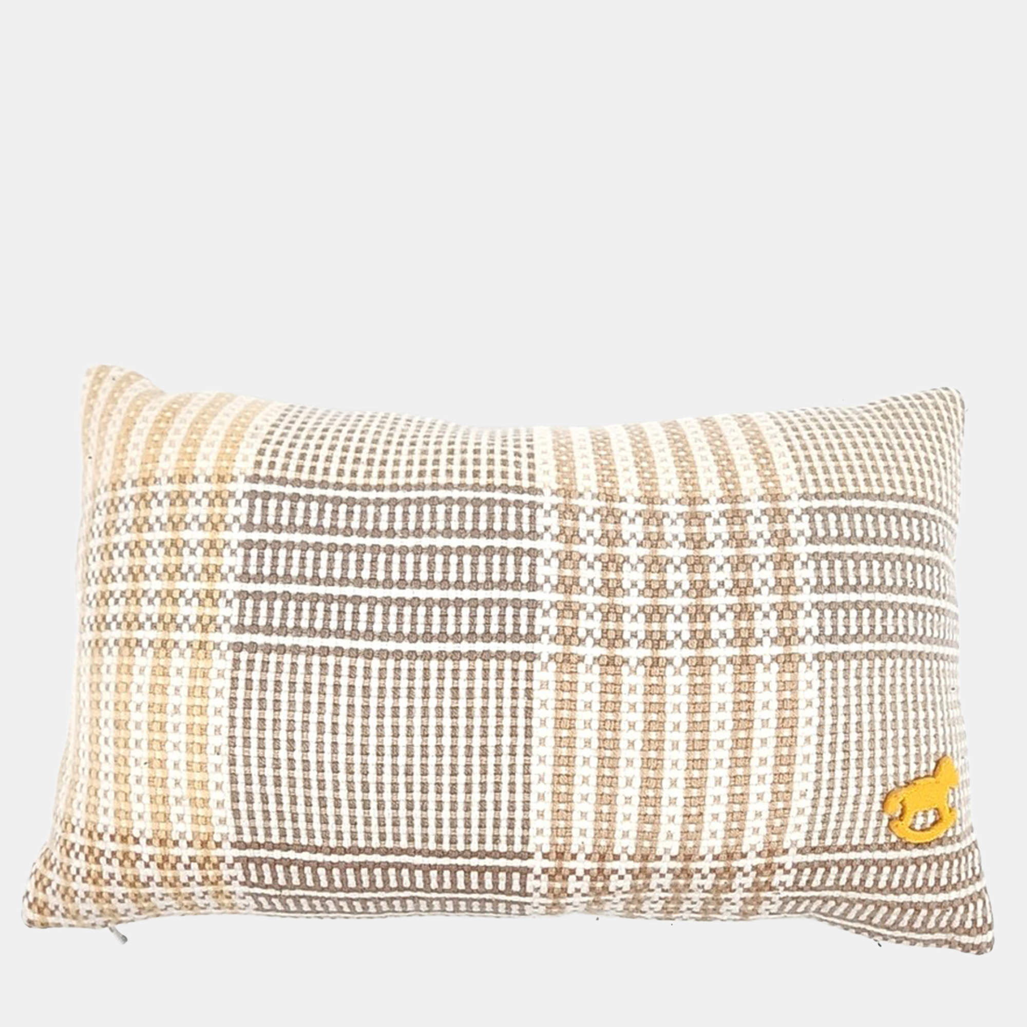 مملوكة مسبقًا Hermes Beige, Brown Cashmere Cushion
