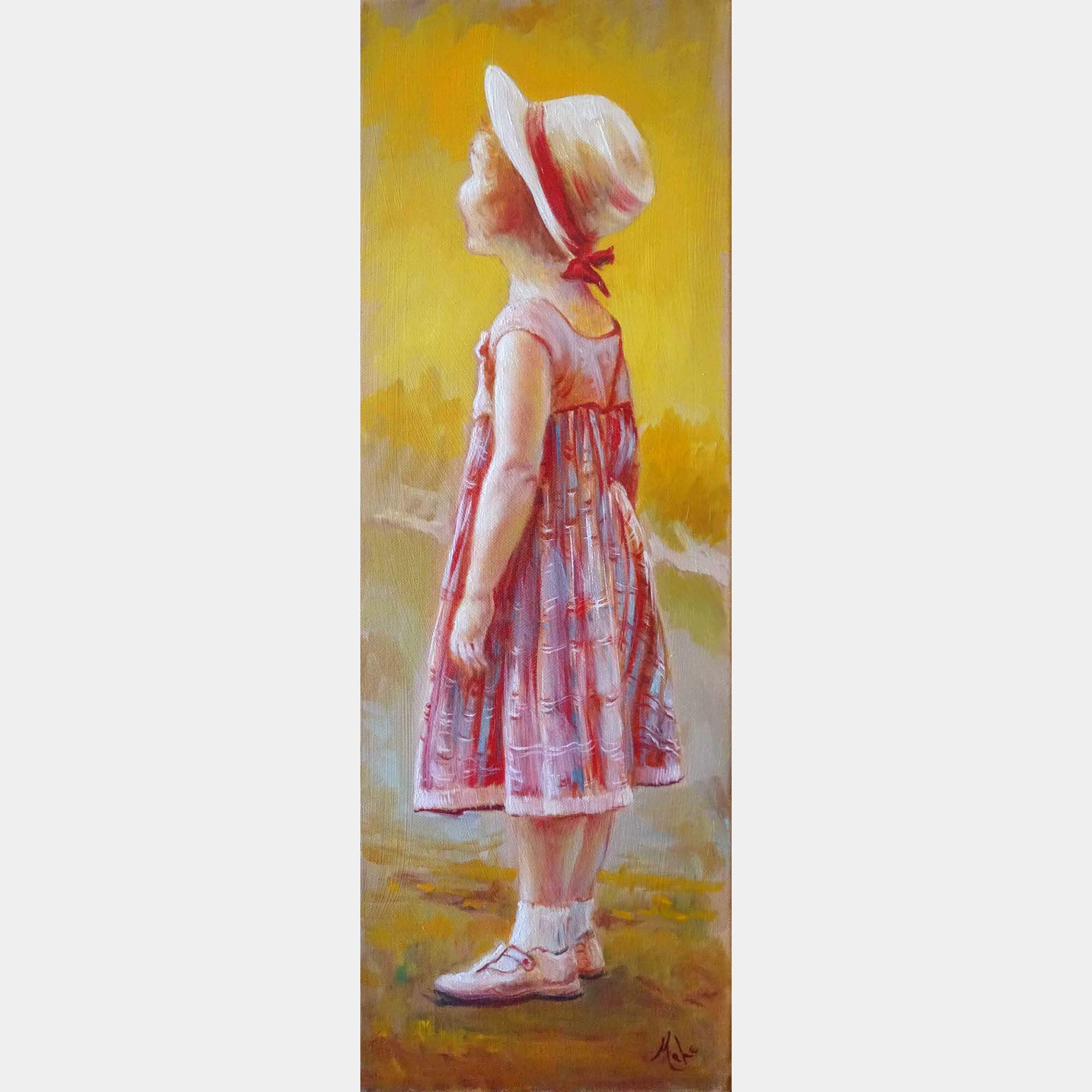 La Petite ecossaise -Scottish Girl -Die Kleine Schottin By Isabel Mahe, France,2017 (60 X 20)