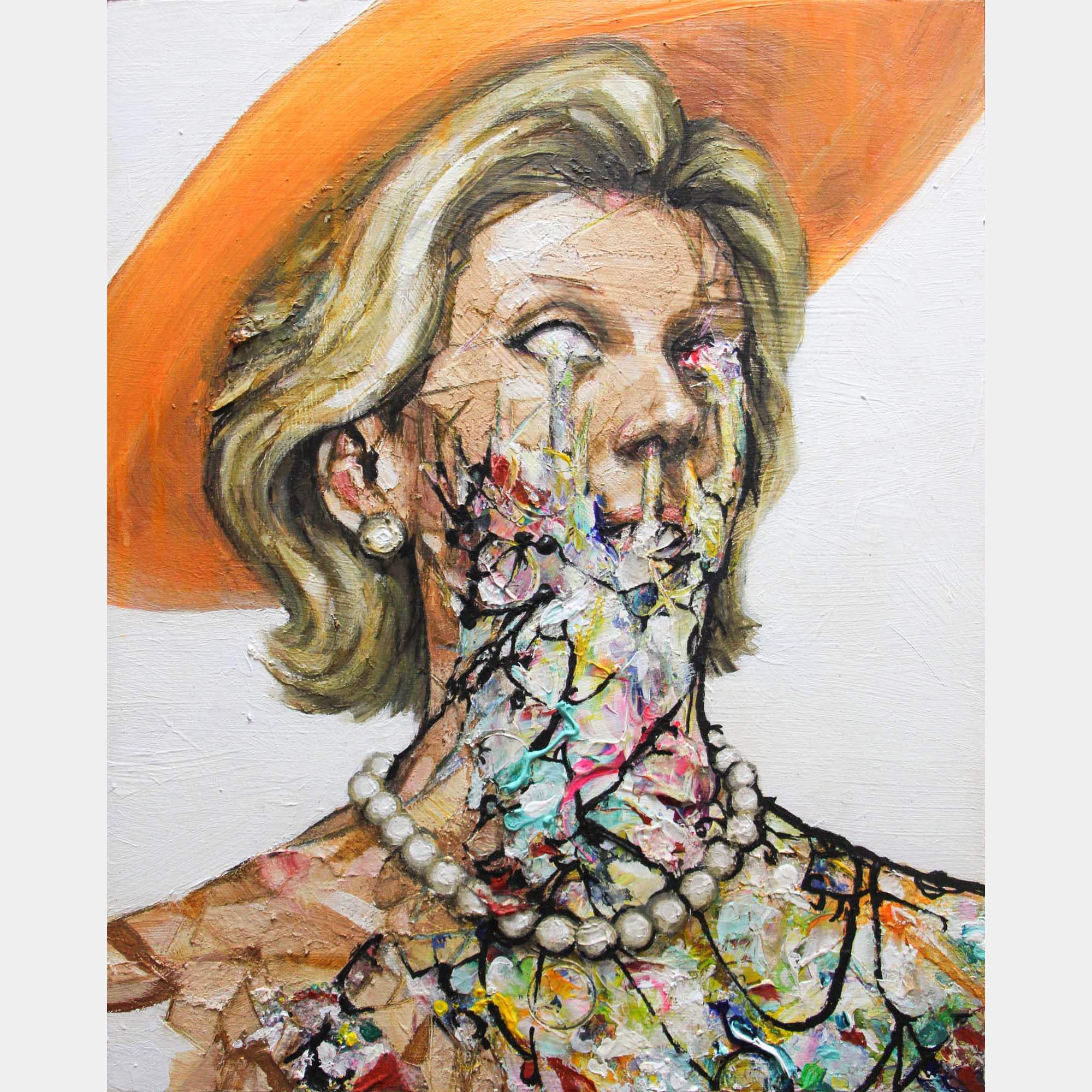 Woman In Orange By Jordi Machi, Spain,2017 (50 X 40)