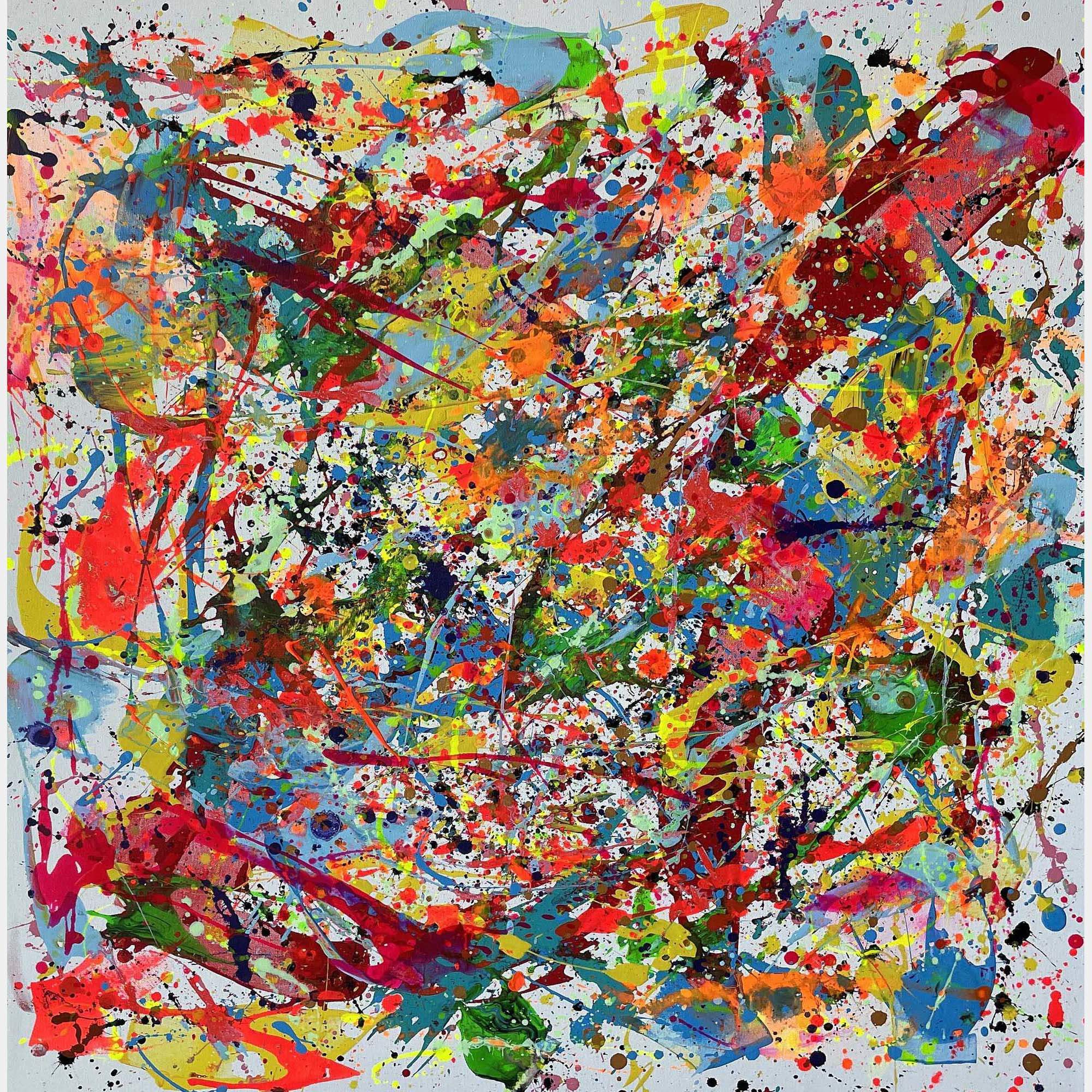 Rain Of Pigments By Juan Jose Garay, Spain,2024 (100 X 100)