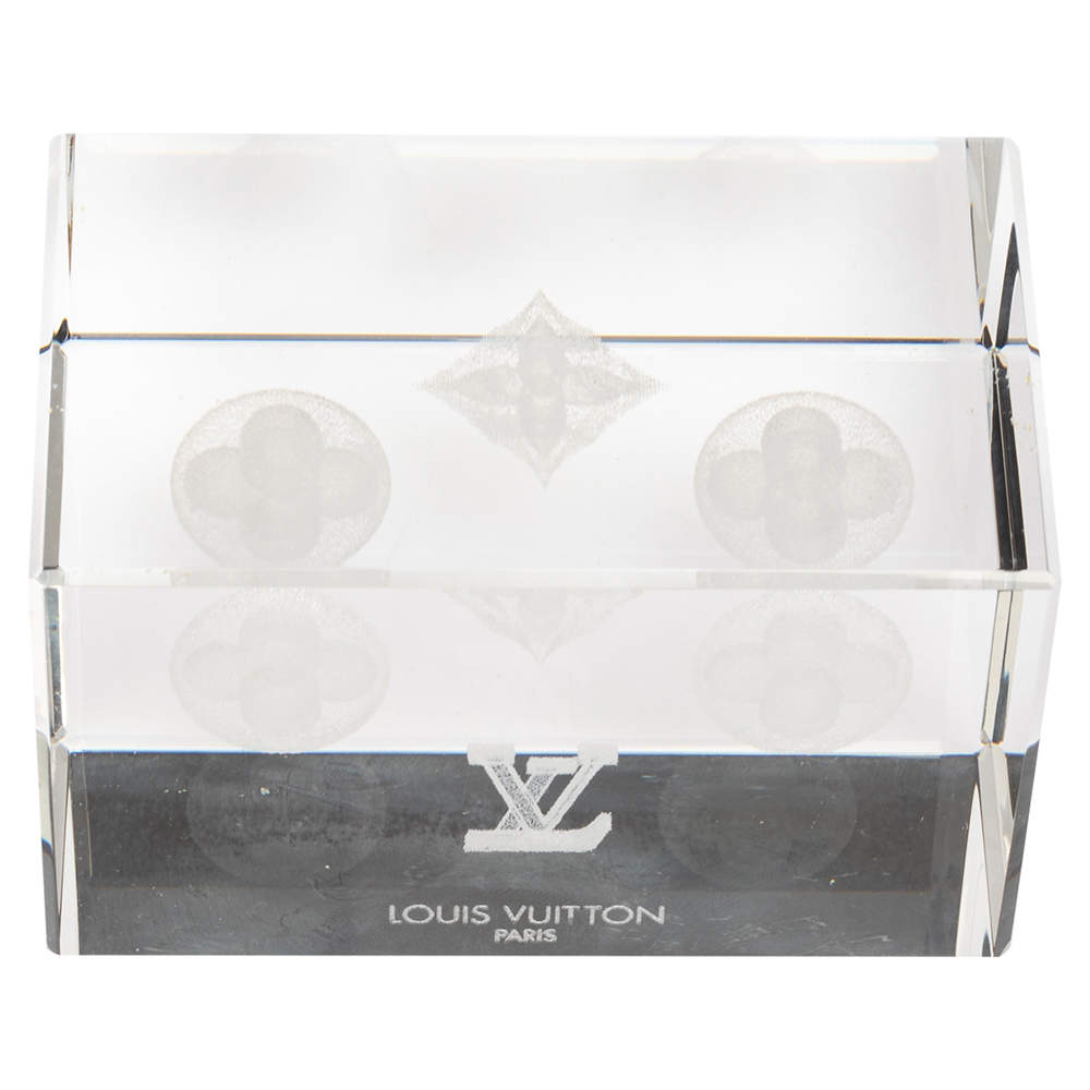 Louis Vuitton VIP Crystal Paperweight - Presse Papier Cristal Logos BNIB!