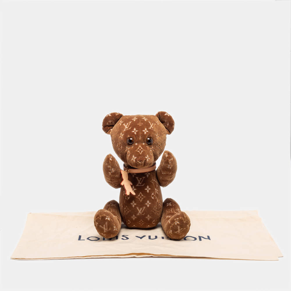 Louis Vuitton Doudou Teddy Bear Velour Brown Monogram – Urban Necessities