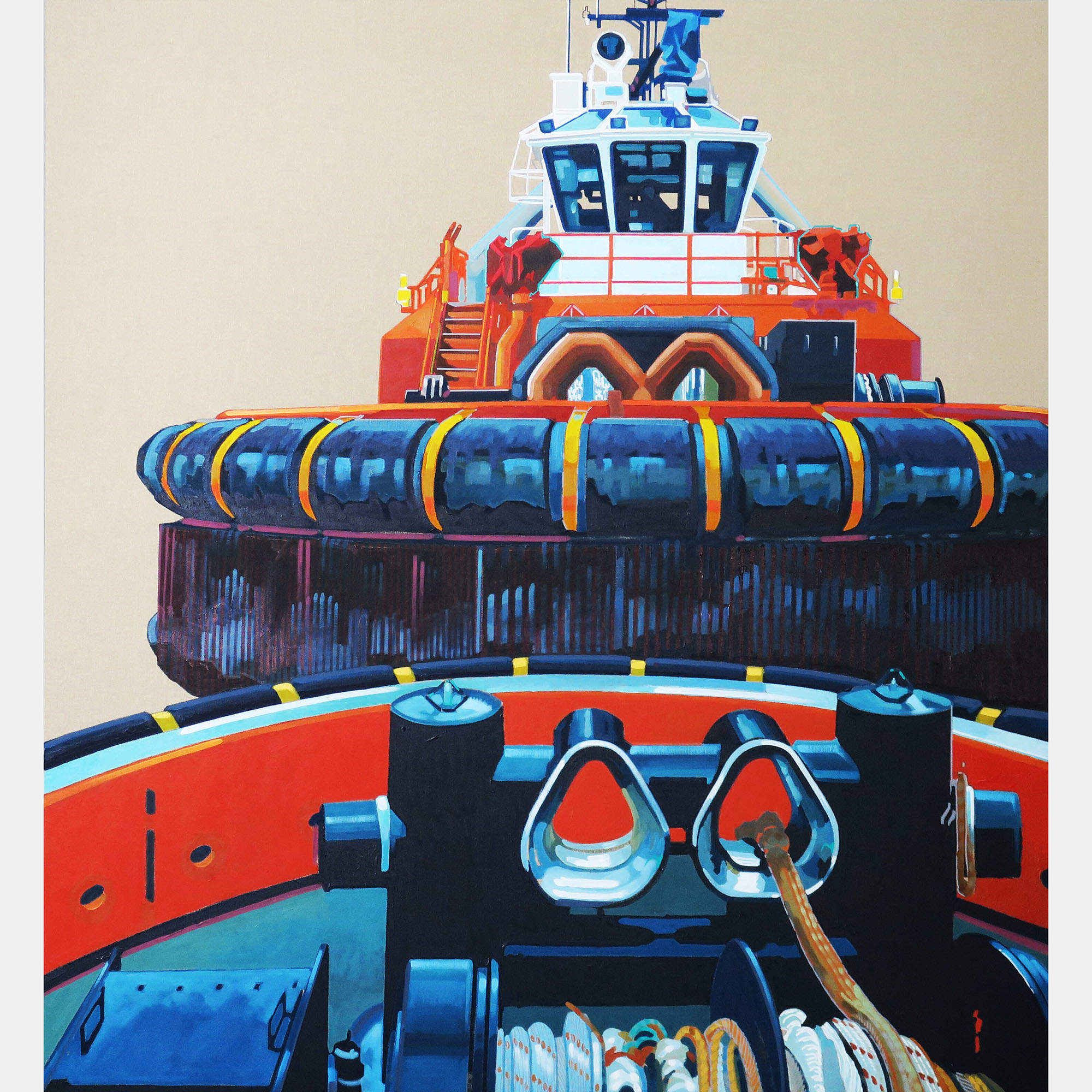 Rr Rimorchiatori Riuniti By Manuel Di Chiara, Italy,2019 (132 X 119)