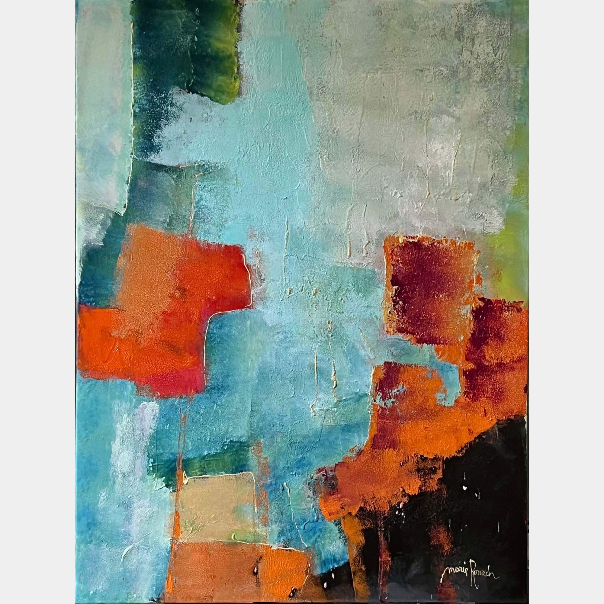 Abstraction â Corauxâ By Marie Rouach, Israel,2022 (120 X 90)