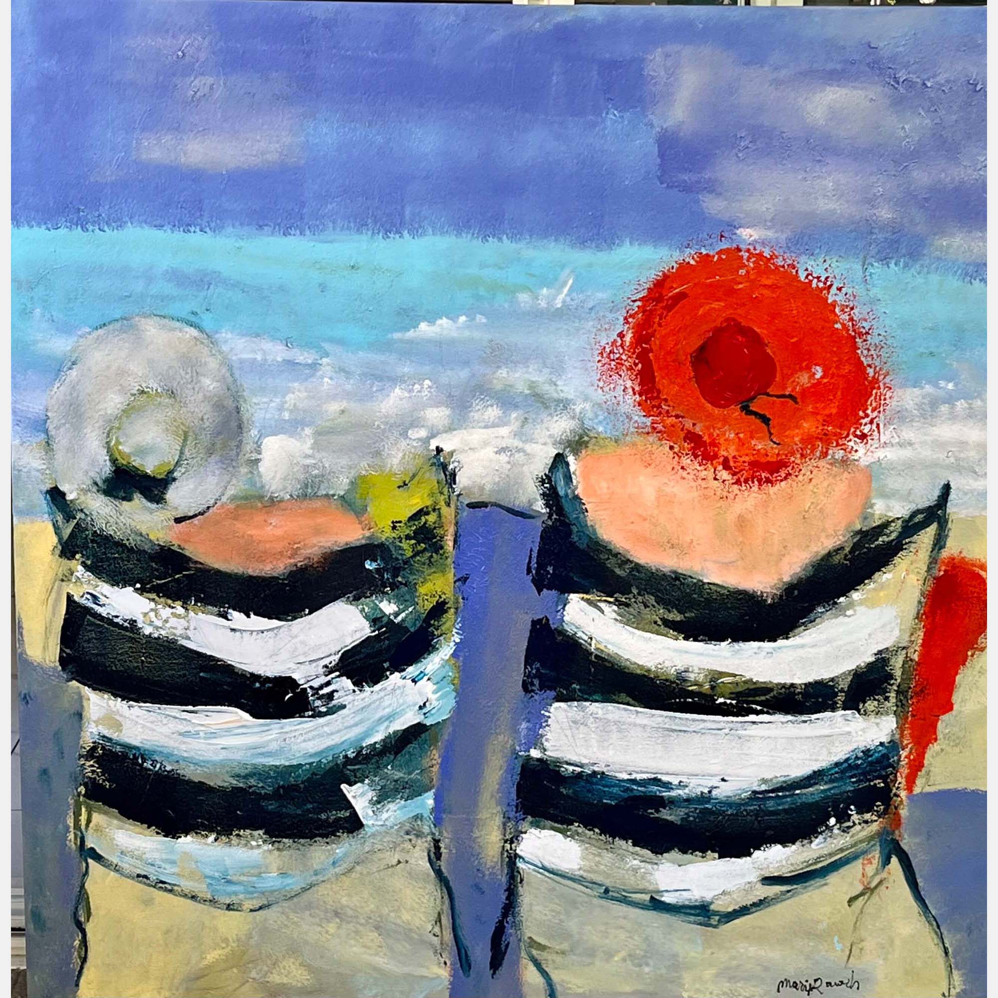 Gazoz Beach By Marie Rouach, Israel,2022 (100 X 100)